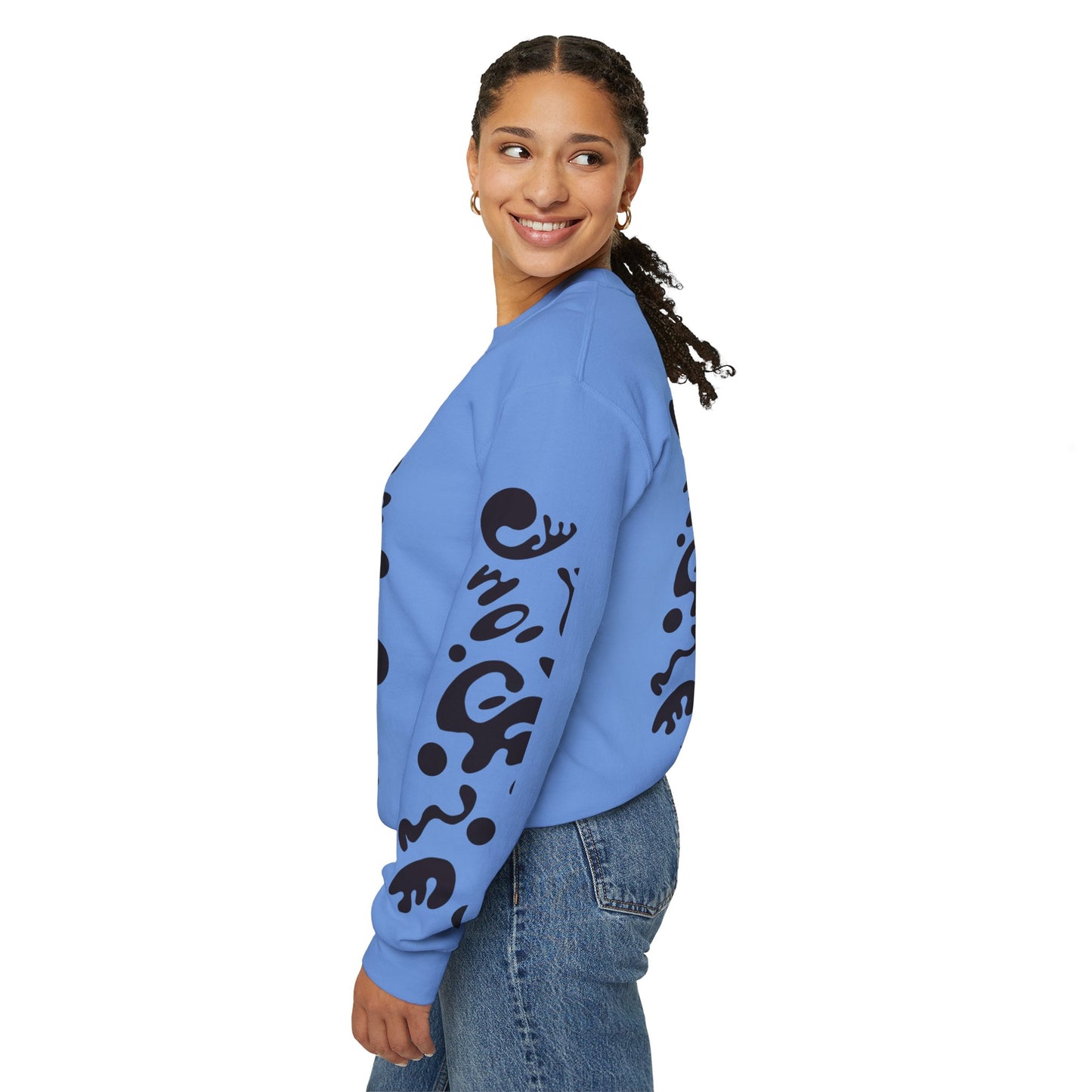 Pure Imagination Unisex Heavy Blend™ Crewneck Sweatshirt- Smoke Signal Black Print