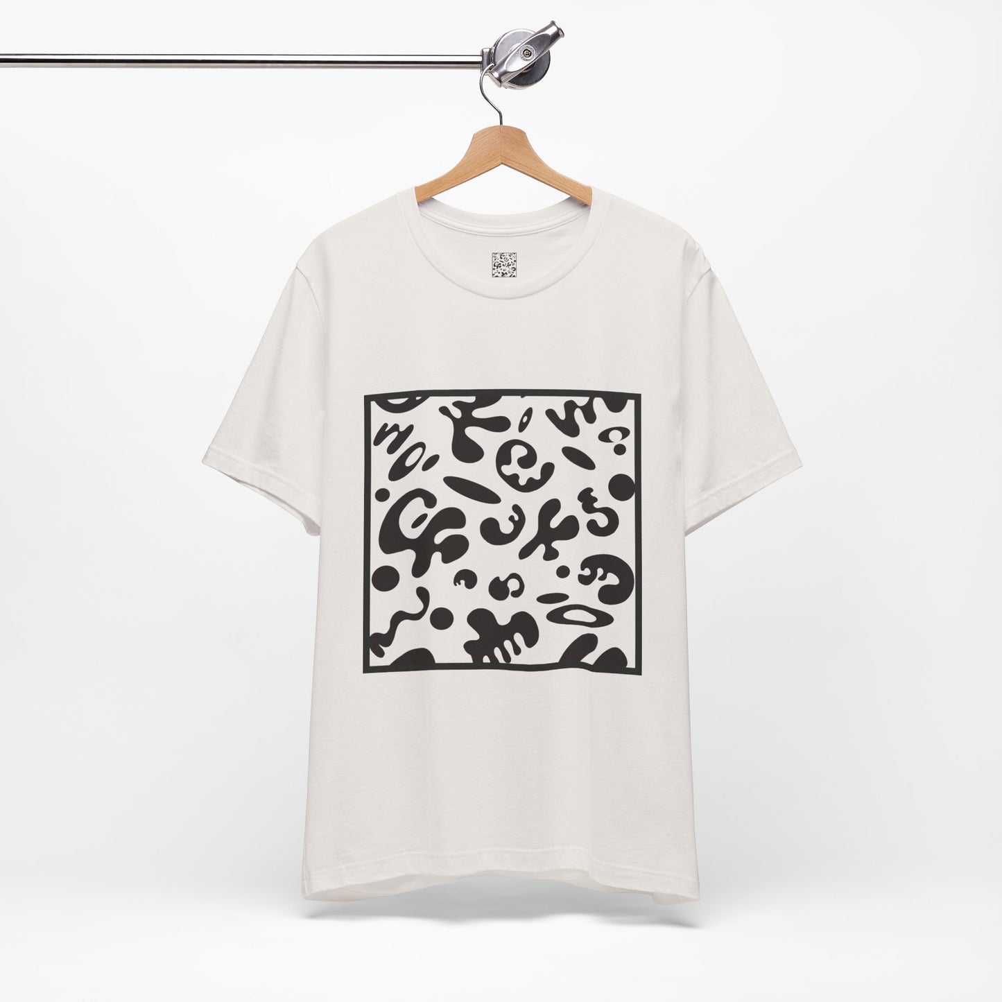 Adorn'd Unisex Jersey Short Sleeve Tee - Smoke Signal Black Print
