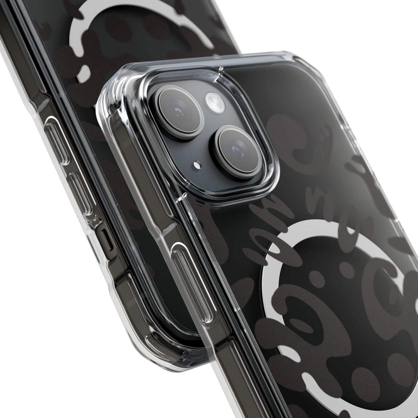 Mirror Work Clear MagSafe Impact Case - Smoke Signal Black