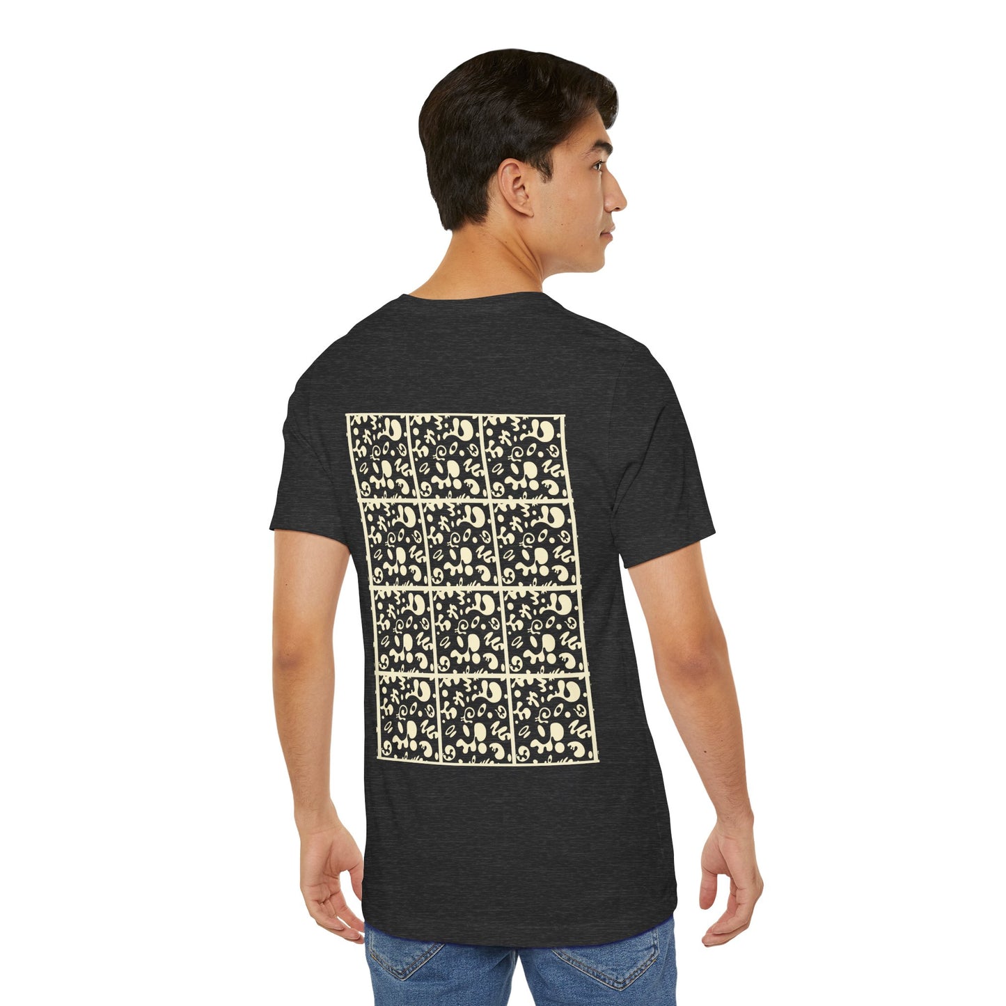 Adorn'd Unisex Jersey Short Sleeve Tee - Blank Page White Print