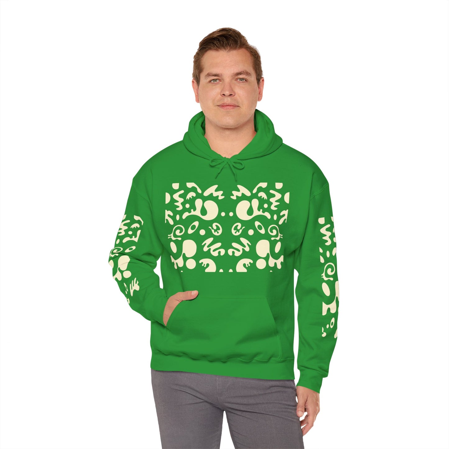 Mirror Work Unisex Heavy Blend™ Hooded Sweatshirt - Blank Page White Print