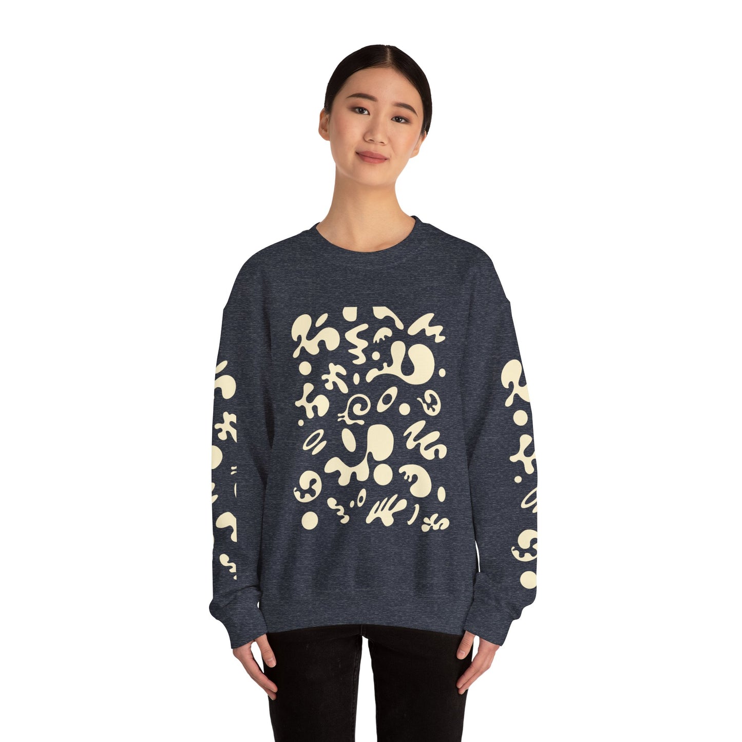 Pure Imagination Unisex Heavy Blend™ Crewneck Sweatshirt - Blank Page White Print