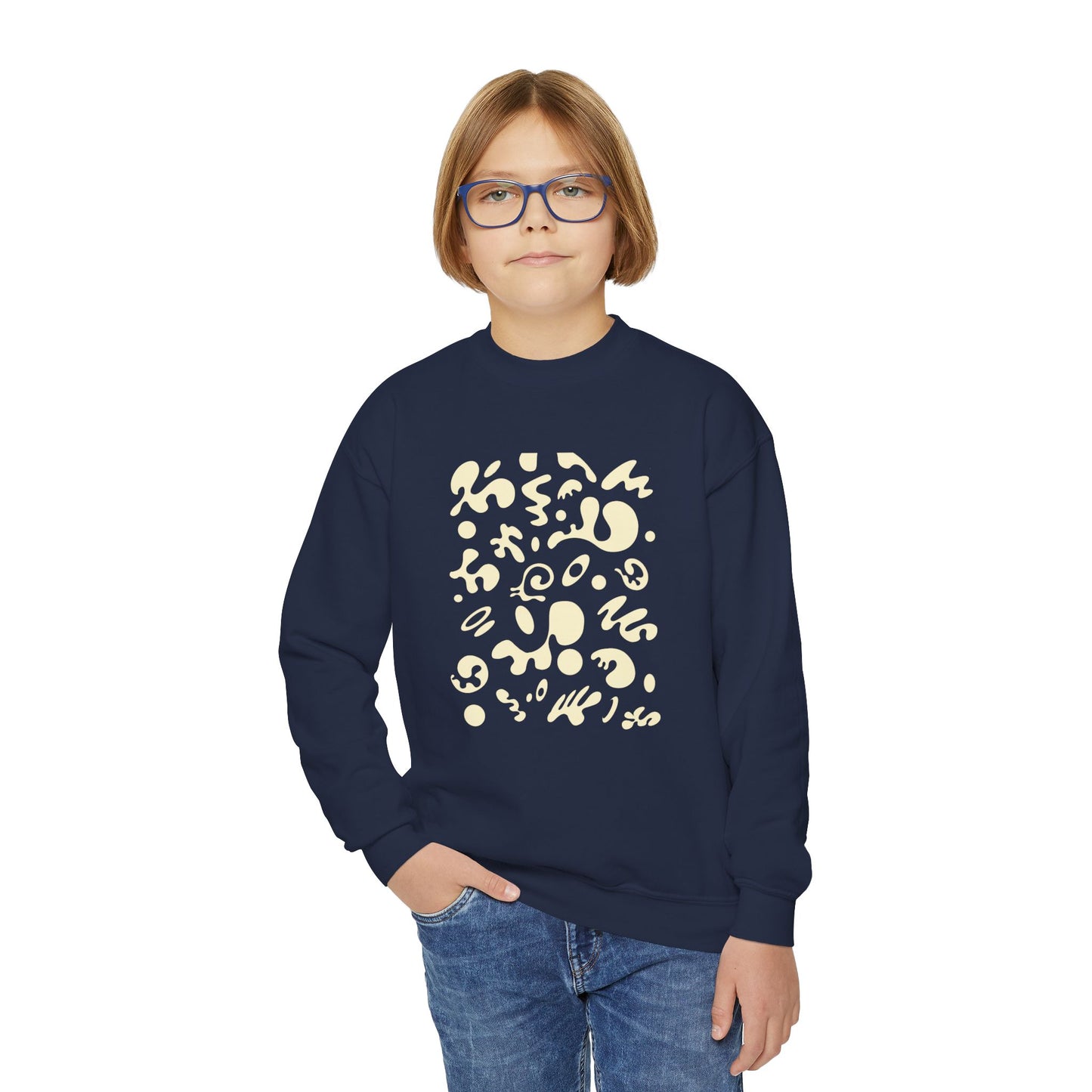 Bright Future Youth Crewneck Sweatshirt - Blank Page