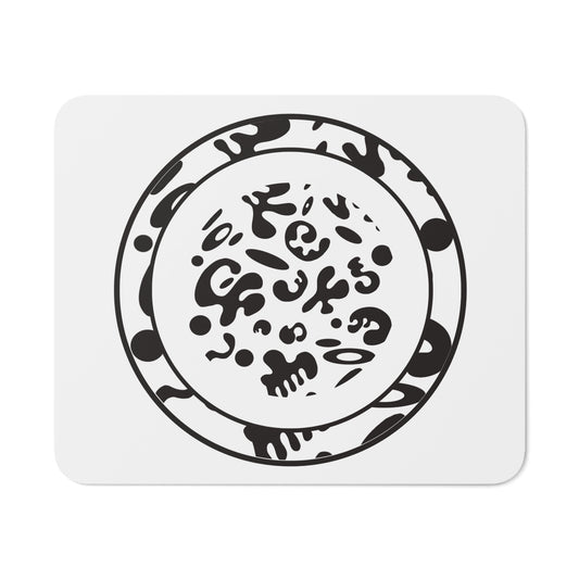 Adorn'd Circle Mouse Pad - Starlight White