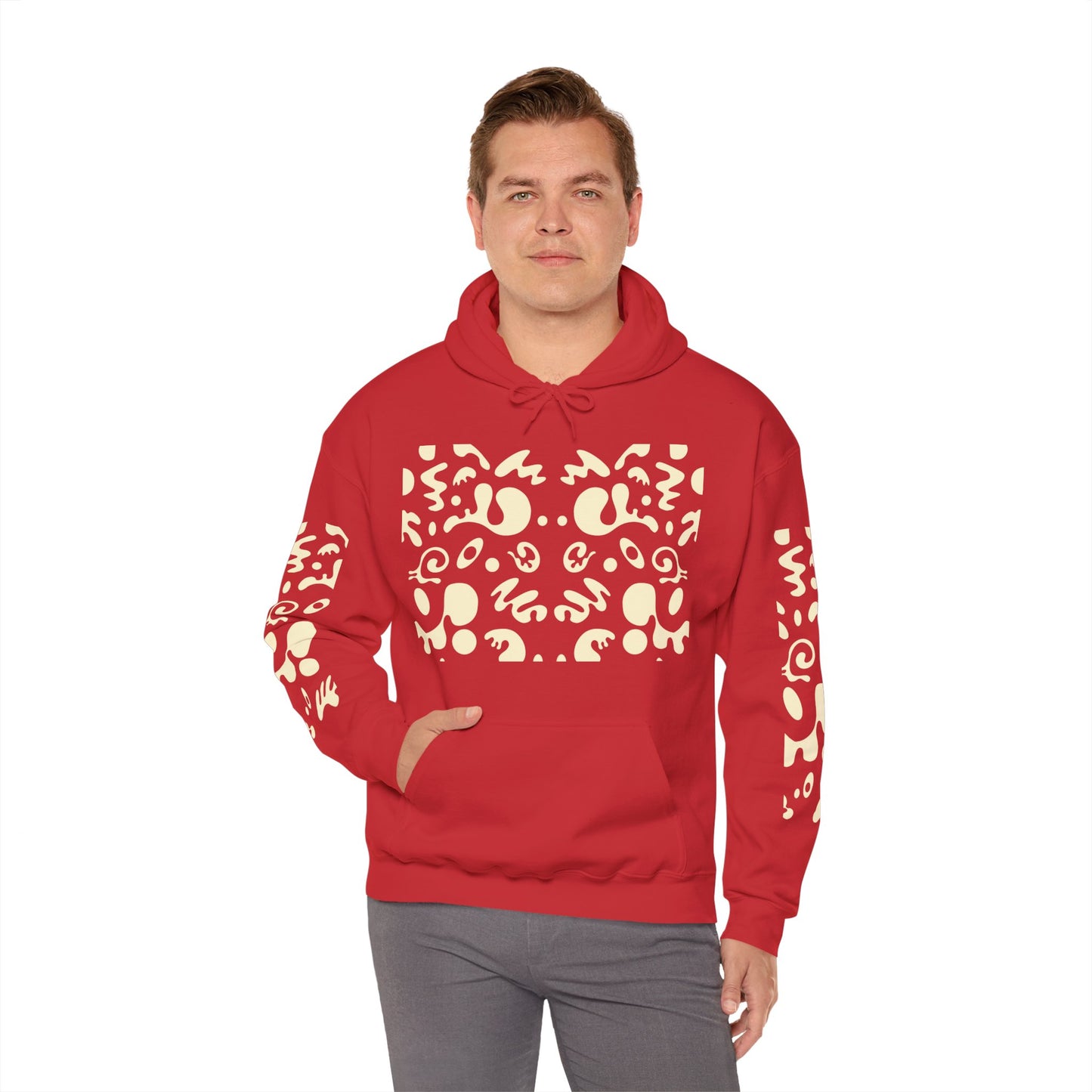 Mirror Work Unisex Heavy Blend™ Hooded Sweatshirt - Blank Page White Print