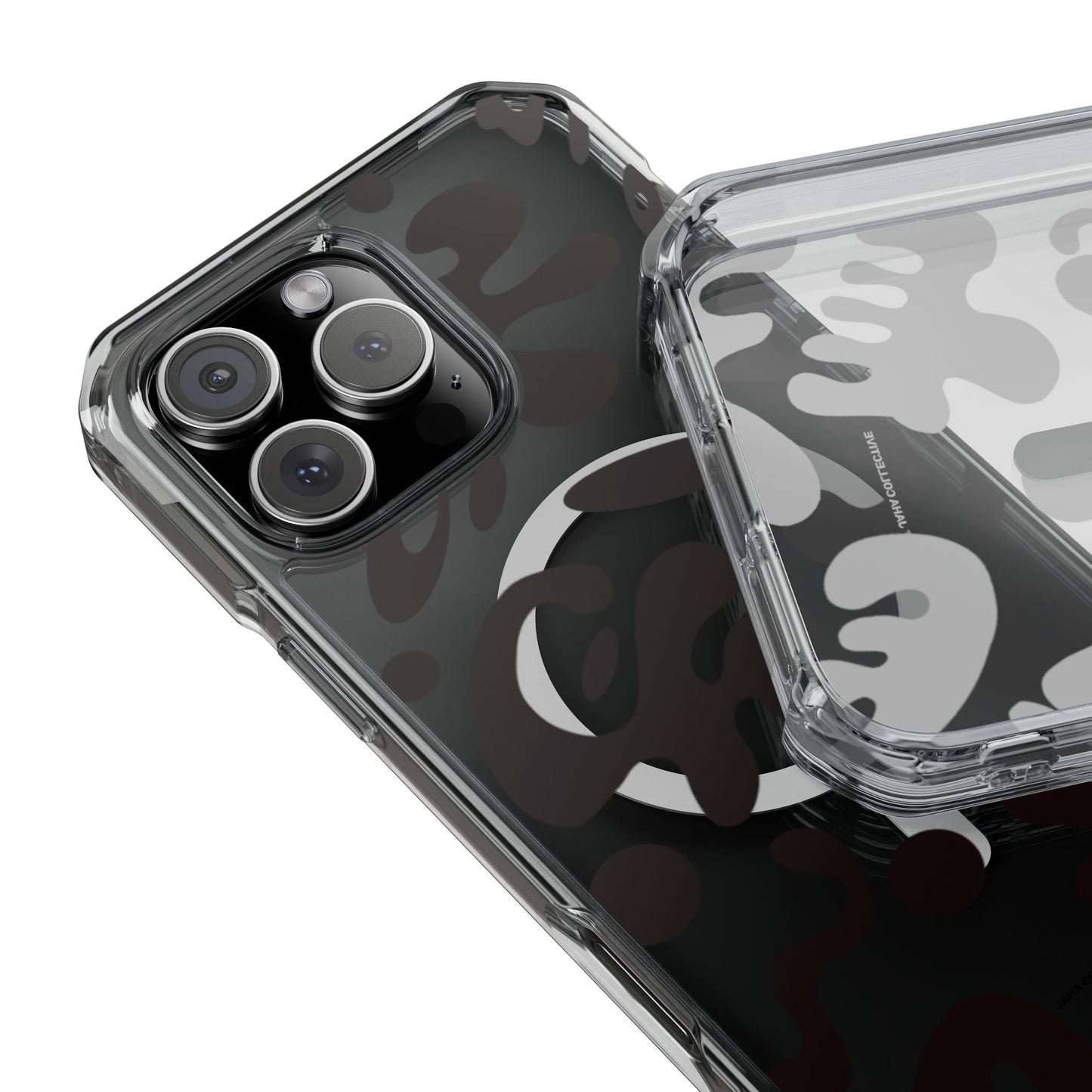 Pure Imagination Clear MagSafe Impact Case - Smoke Signal Black