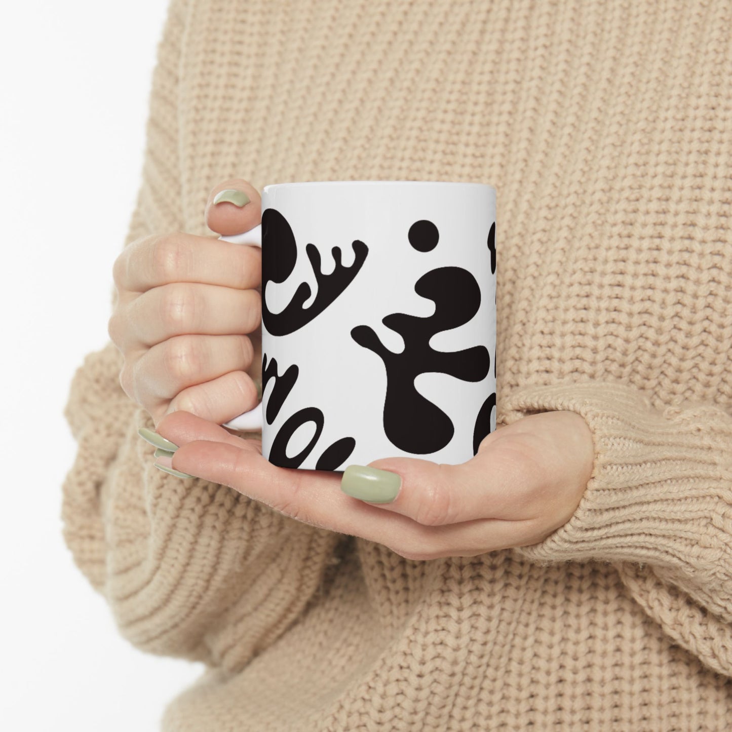 Nourish'd White Ceramic Mug