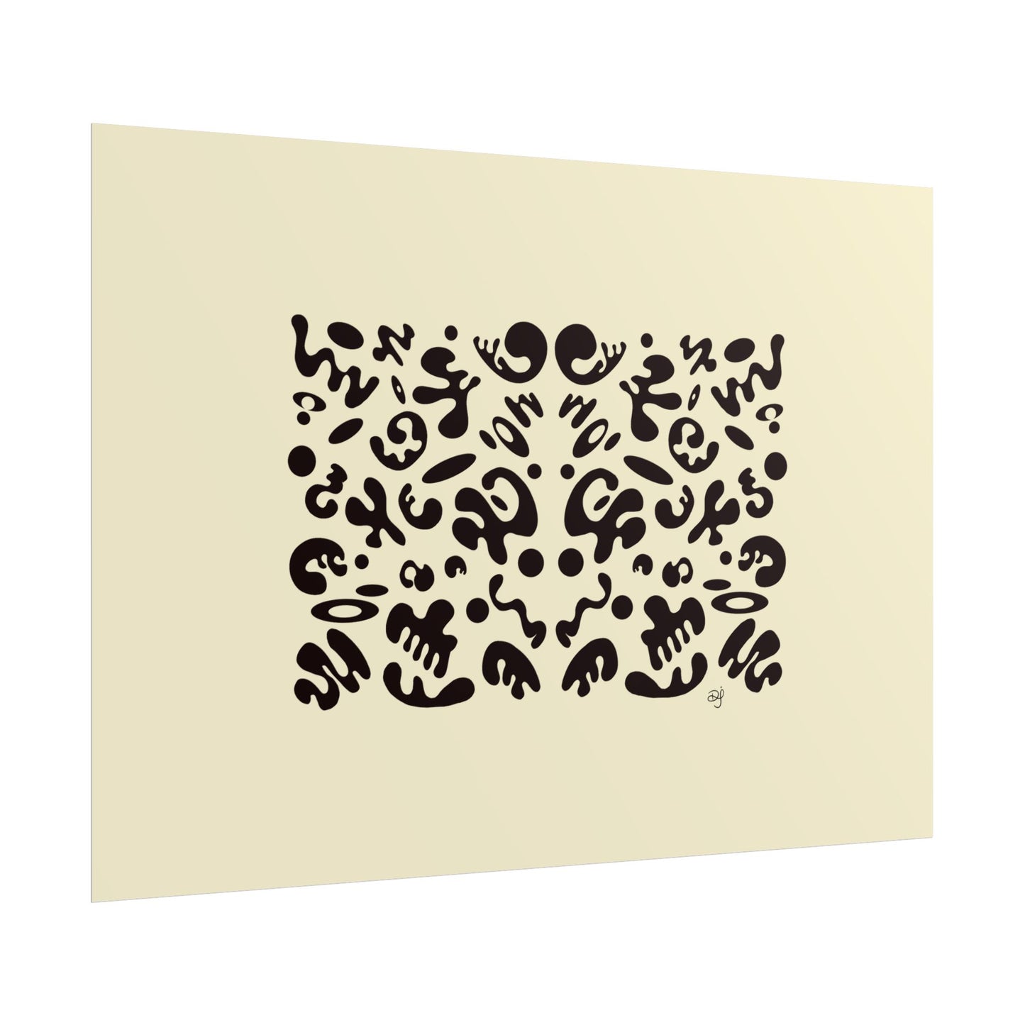 Mirror Work Rolled Poster (Landscape) - Blank Page