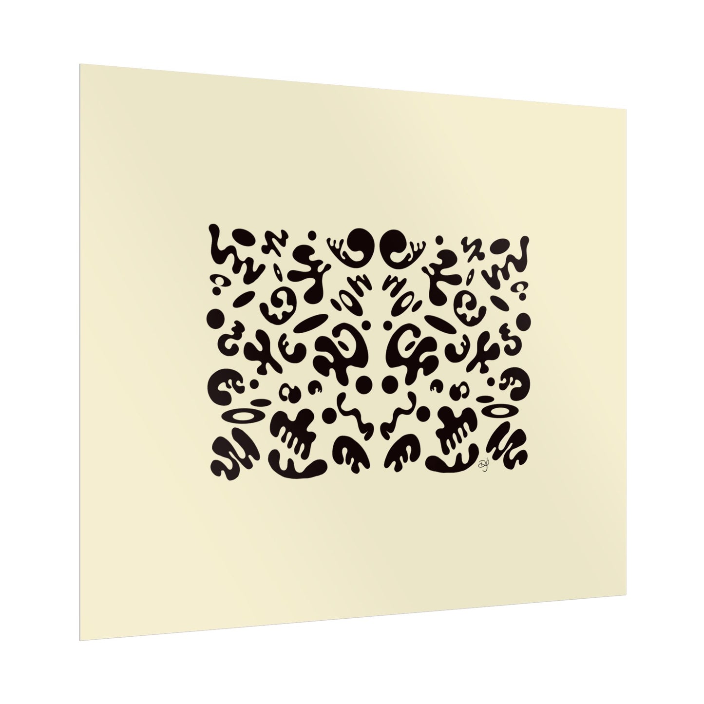 Mirror Work Rolled Poster (Landscape) - Blank Page