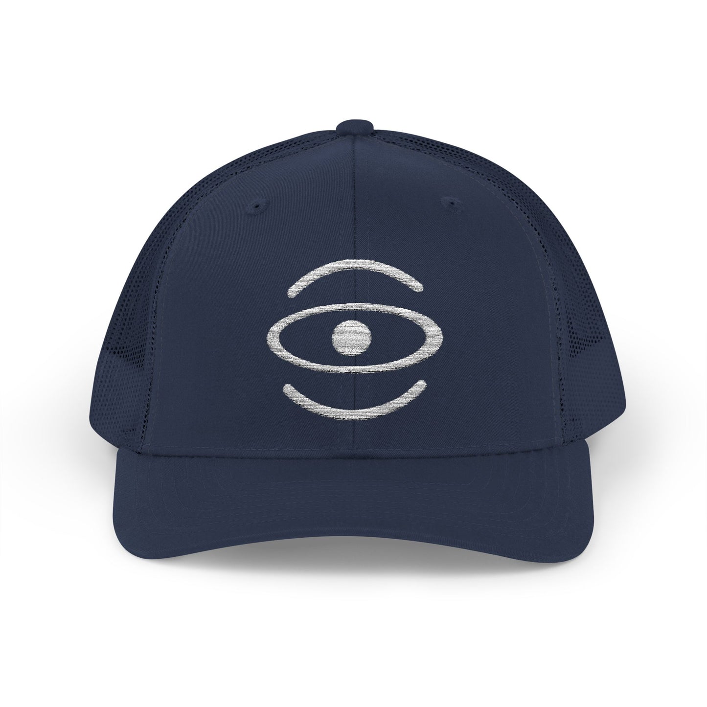 Jaha Logo Embroidered Retro Trucker Hat - Starlight White