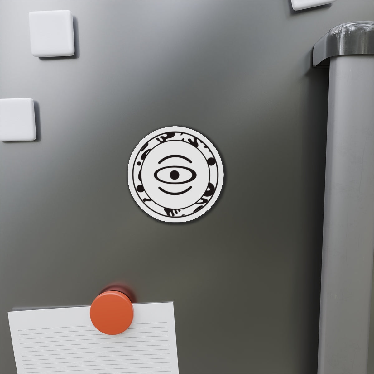 Adorn'd Logo Die Cut Magnet - Starlight White