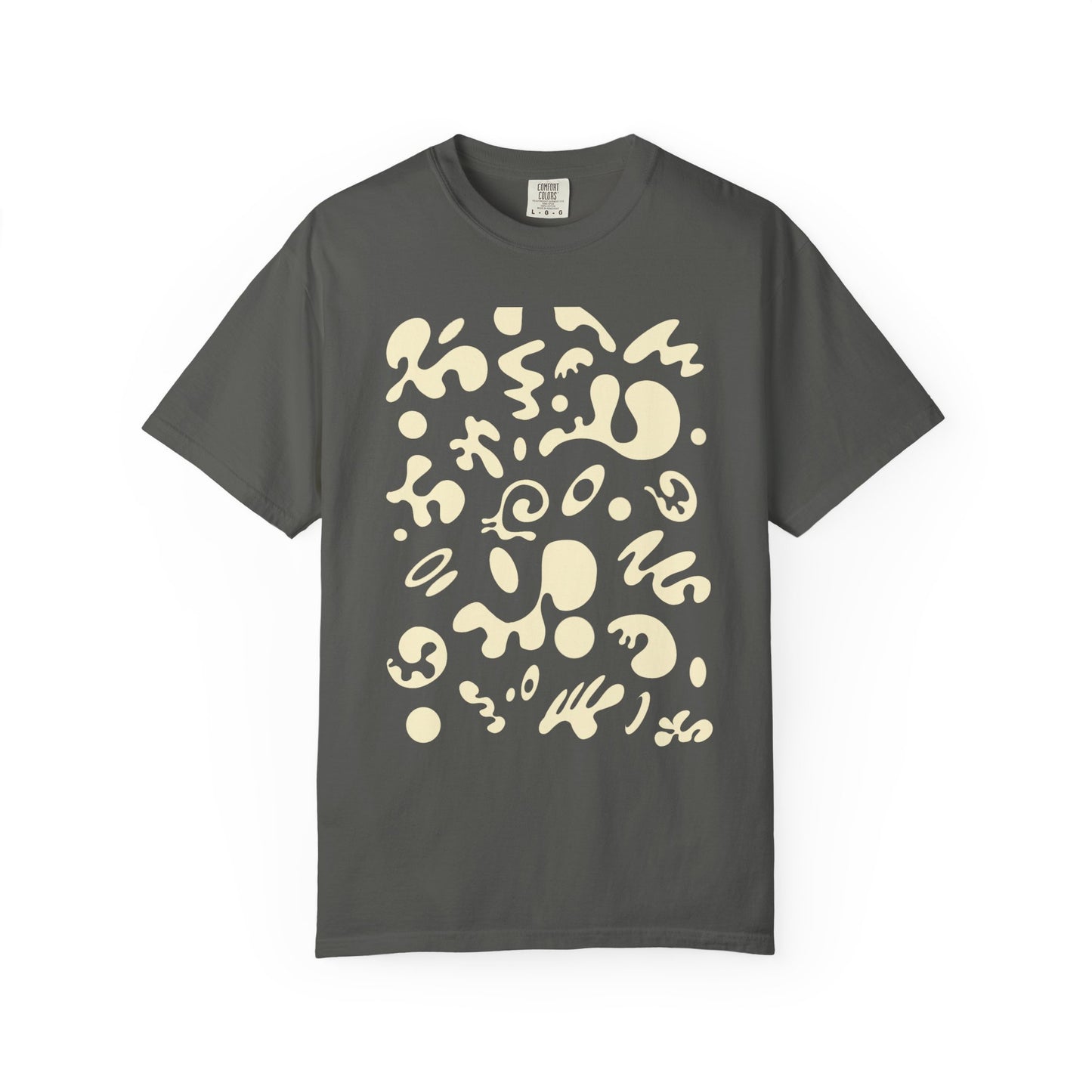 Pure Imagination Unisex Garment Dyed T-Shirt (Warm Neutrals) - Blank Page White Print