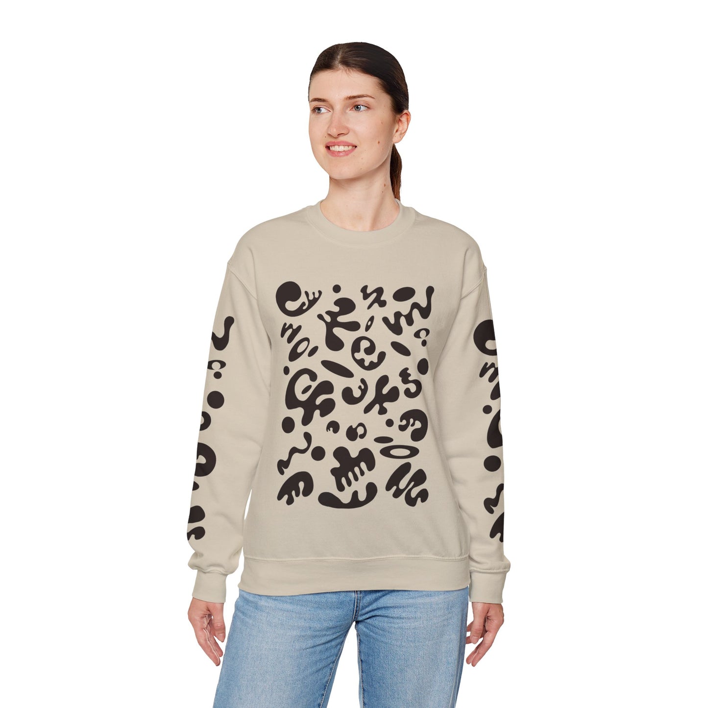 Pure Imagination Unisex Heavy Blend™ Crewneck Sweatshirt- Smoke Signal Black Print