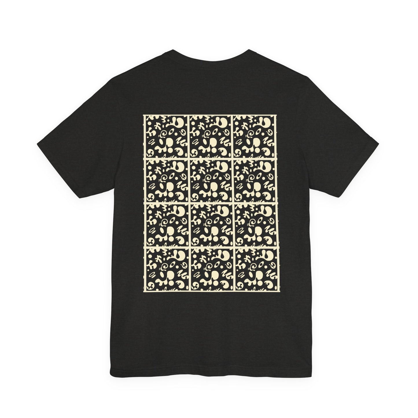 Adorn'd Unisex Jersey Short Sleeve Tee - Blank Page White Print