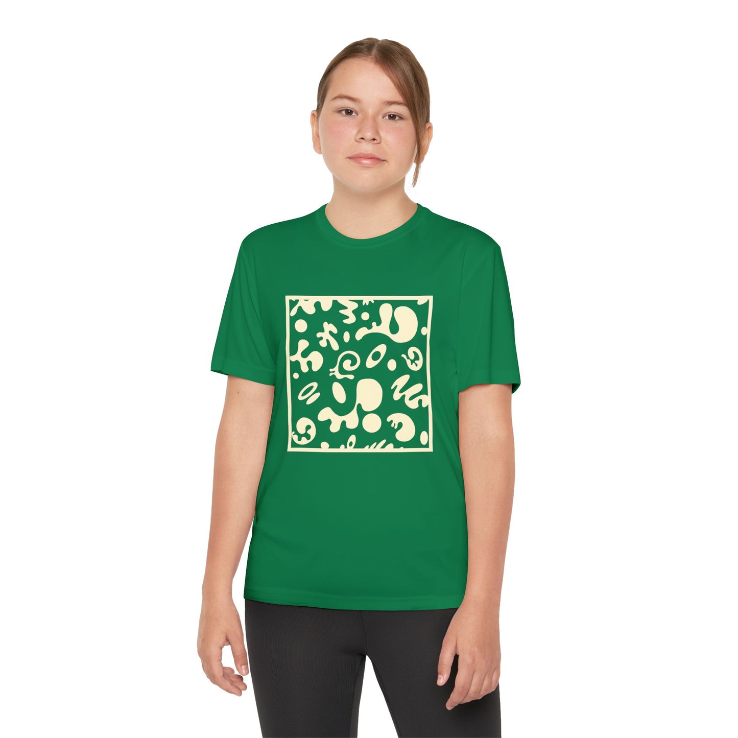 Adorn'd Youth Competitor Graphic Tee - Blank Page White