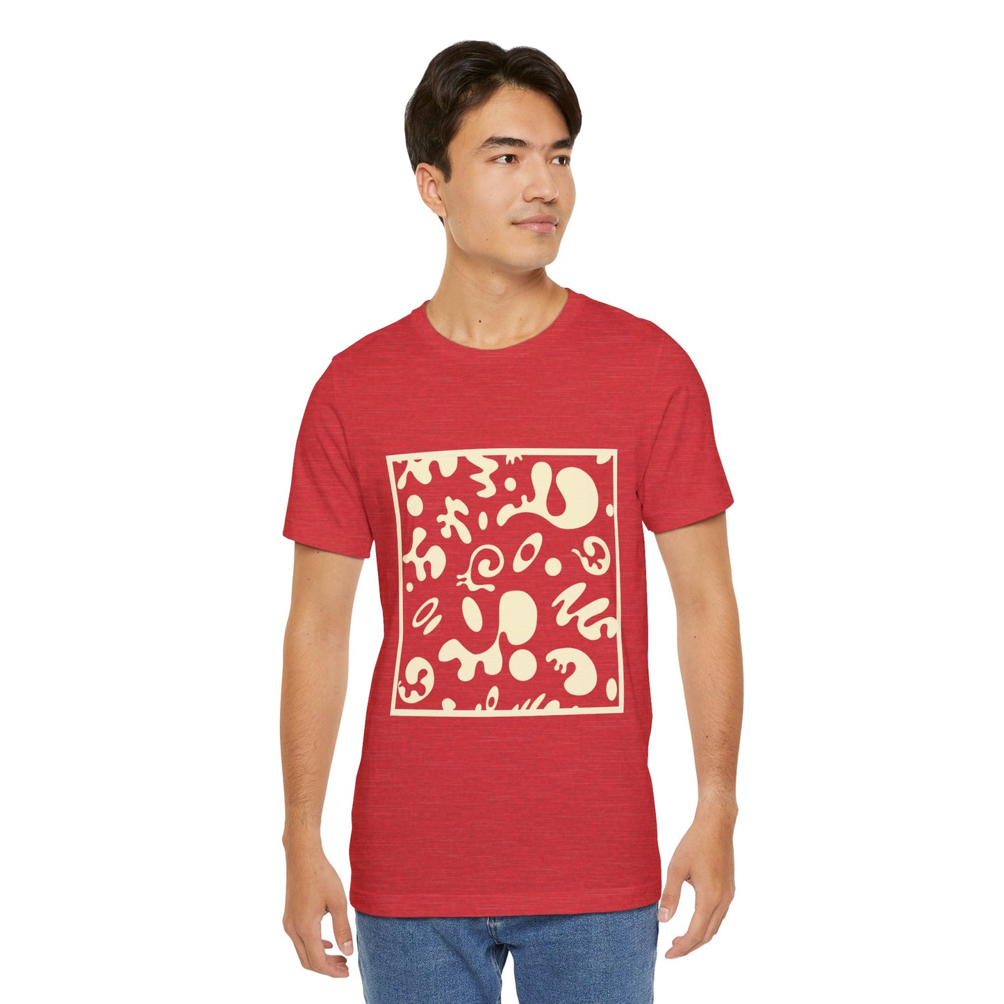 Adorn'd Unisex Jersey Short Sleeve Tee - Blank Page White Print