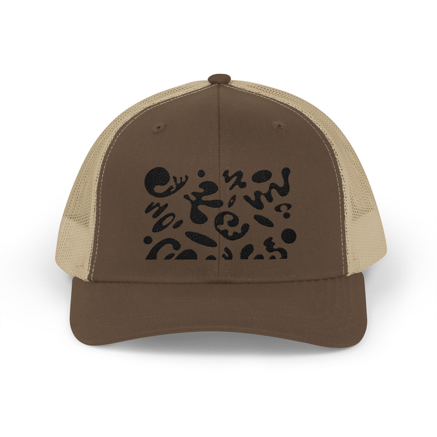 Pure Imagination Embroidered Retro Trucker Hat - Smoke Signal Black