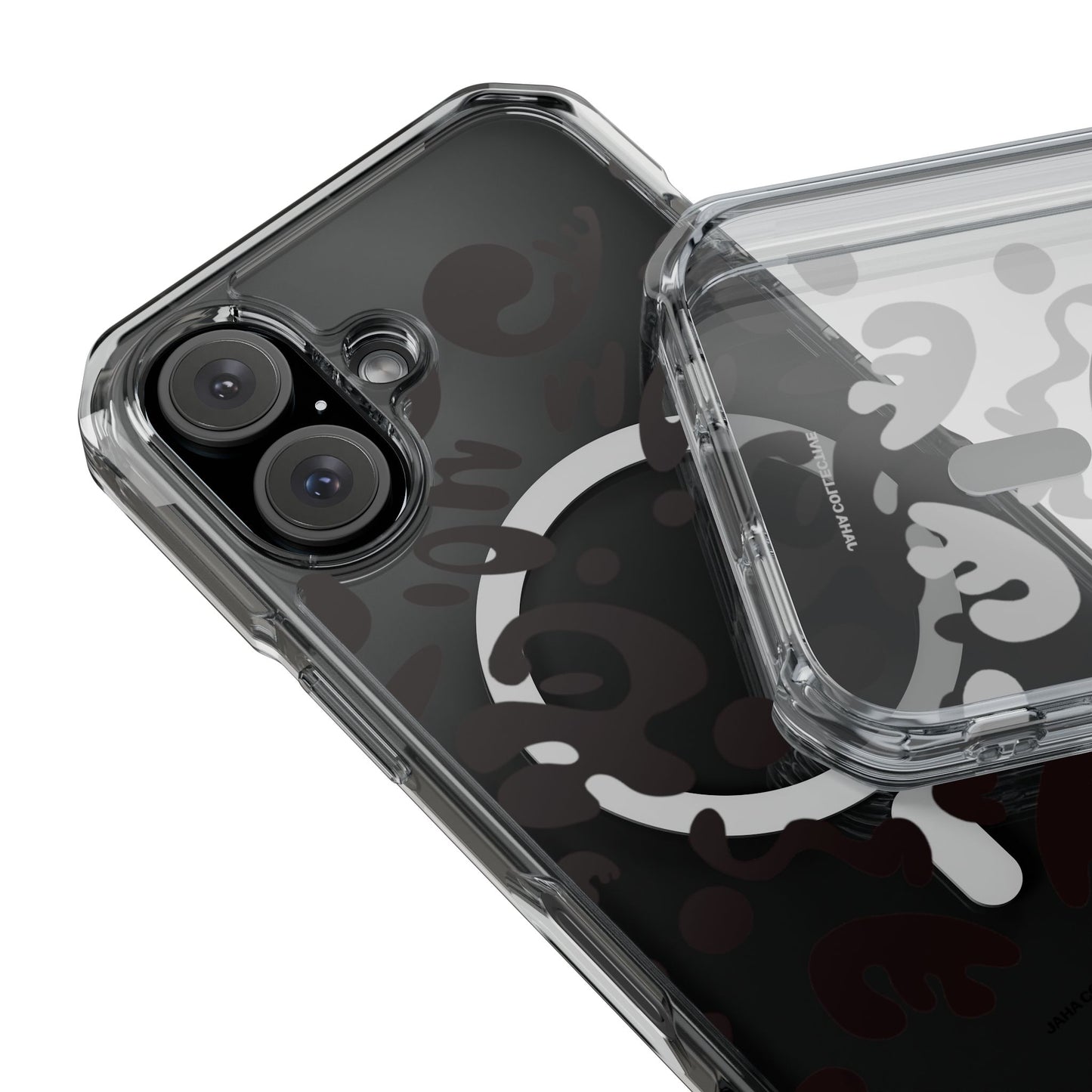Mirror Work Clear MagSafe Impact Case - Smoke Signal Black