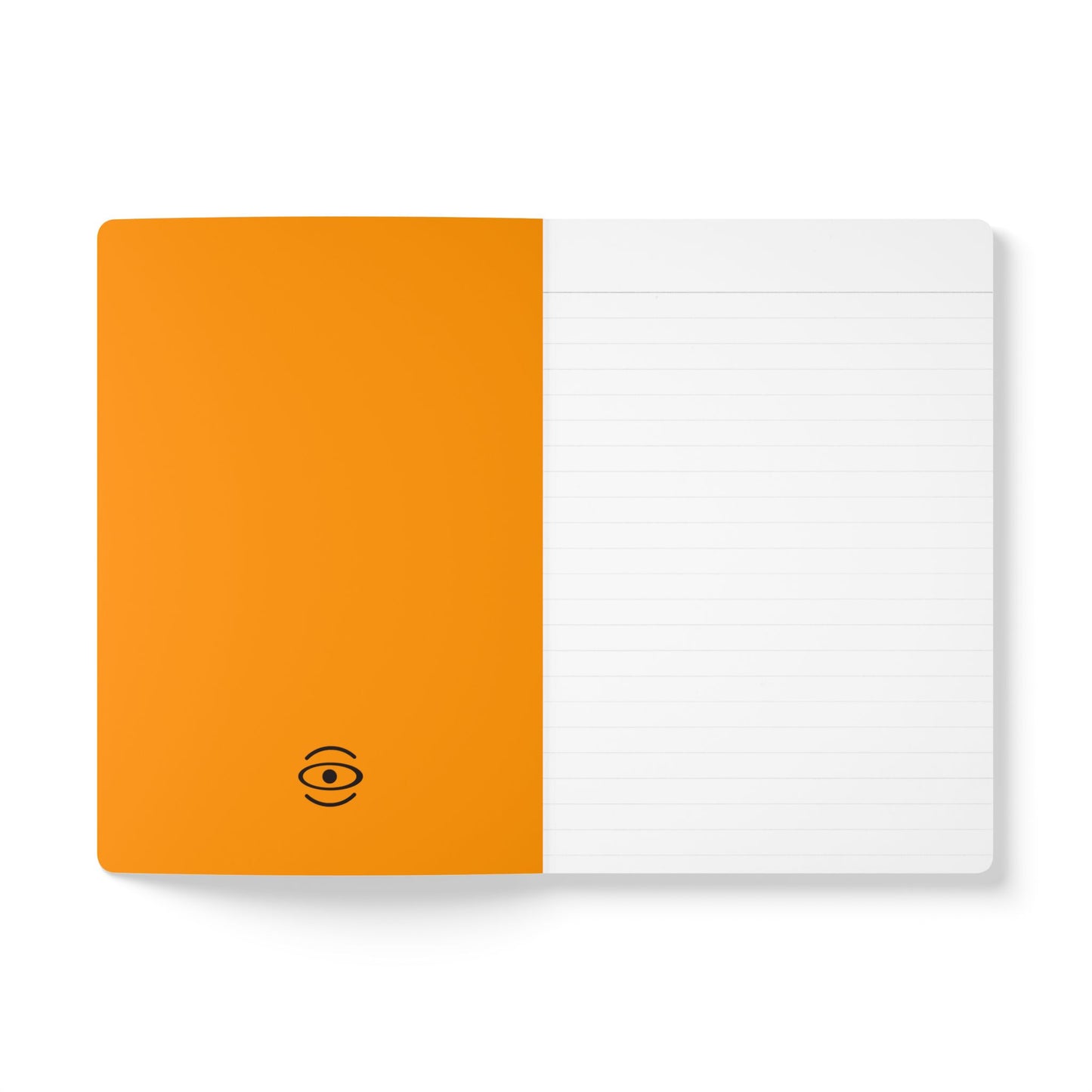 Pure Imagination Softcover Journal w Inside Prints + Tear-Off Pages (Ruled Line) - Heat Theory Orange