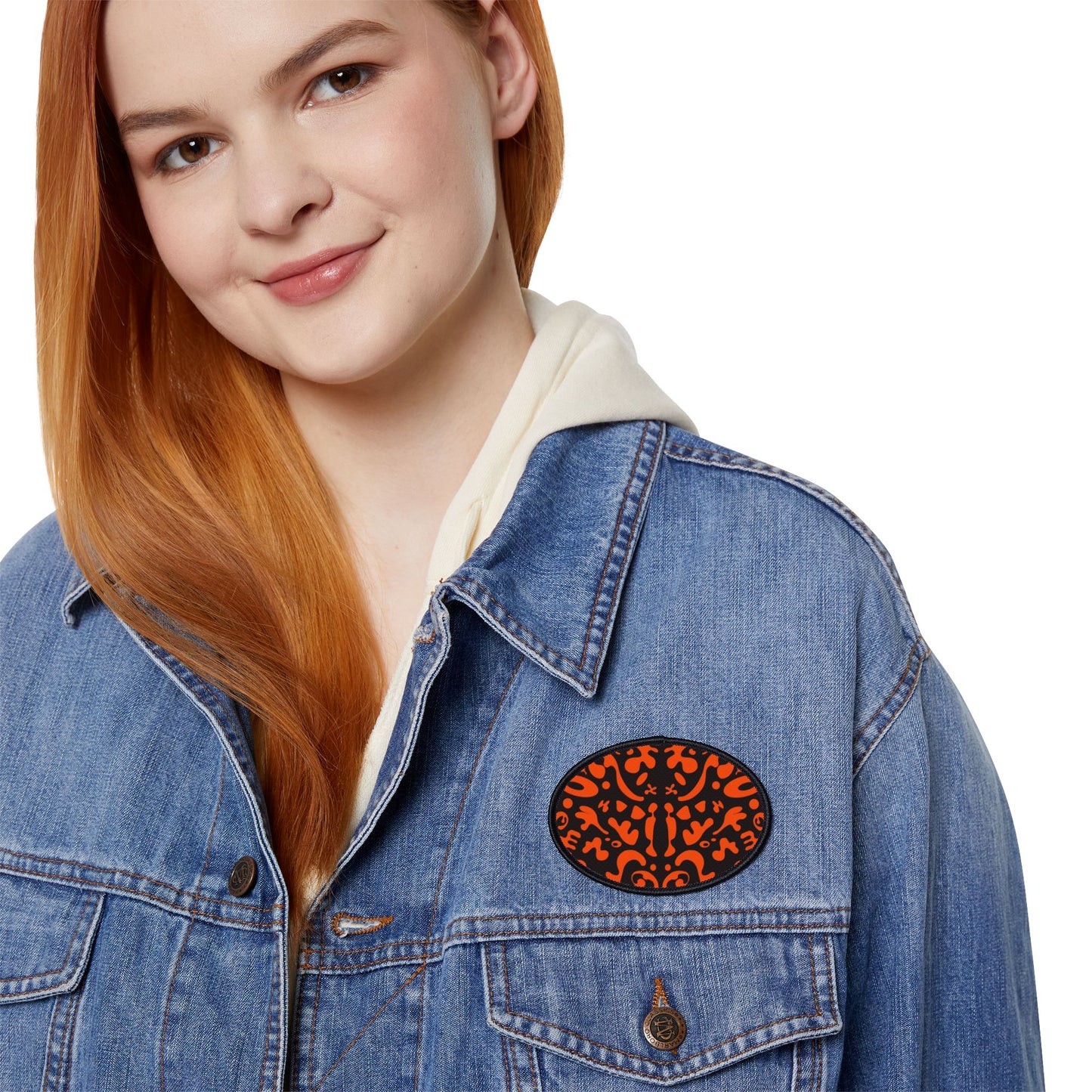 Mirror Work Color Vibrant Iron-On Patches - Black Magic Woman