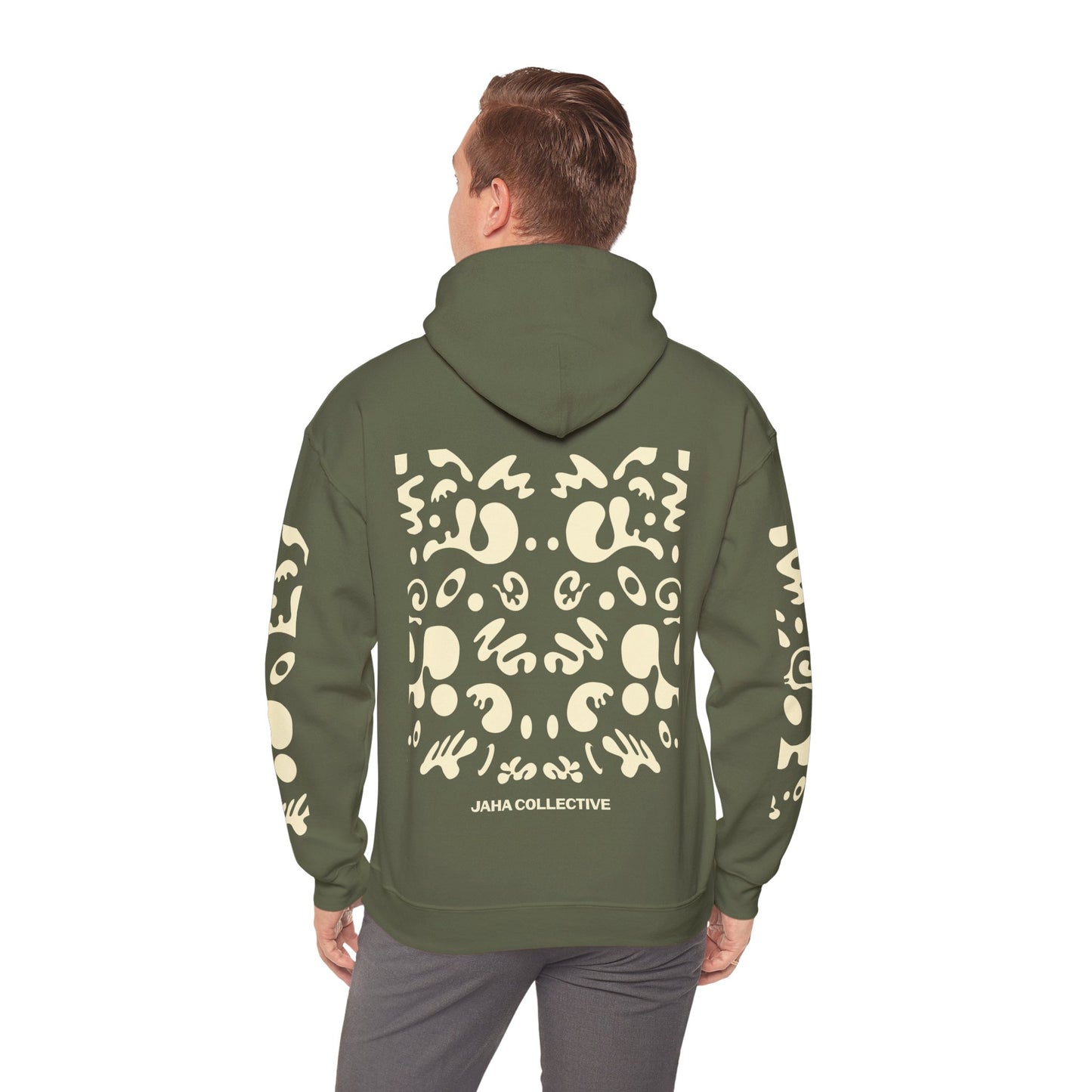 Mirror Work Unisex Heavy Blend™ Hooded Sweatshirt - Blank Page White Print