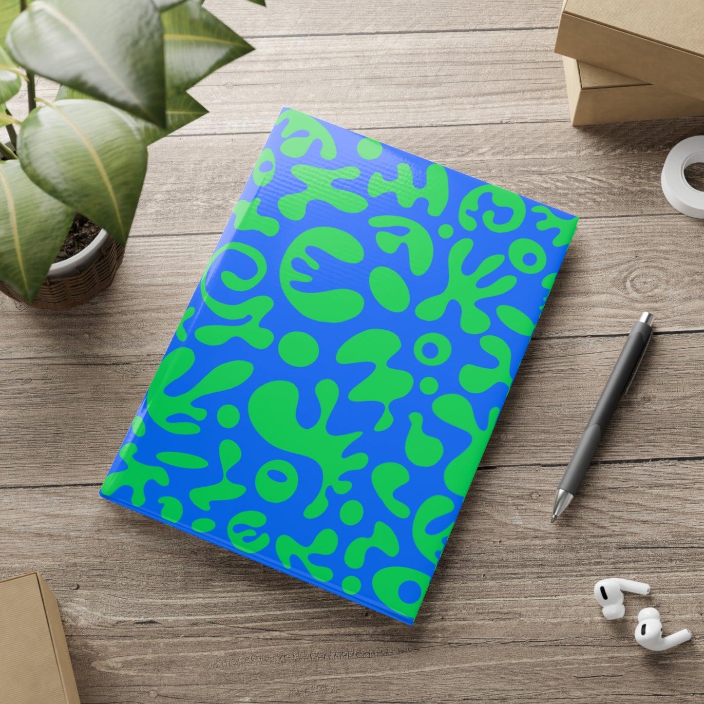 Pure Imagination Hardcover Notebook w Puffy Cover - Tide Pool