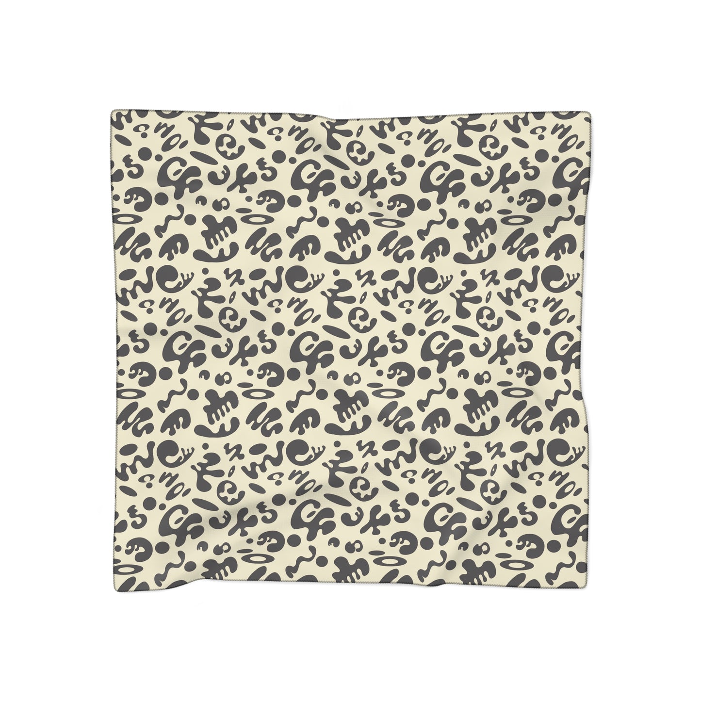 Adorn'd Poly Scarf - Blank Page White