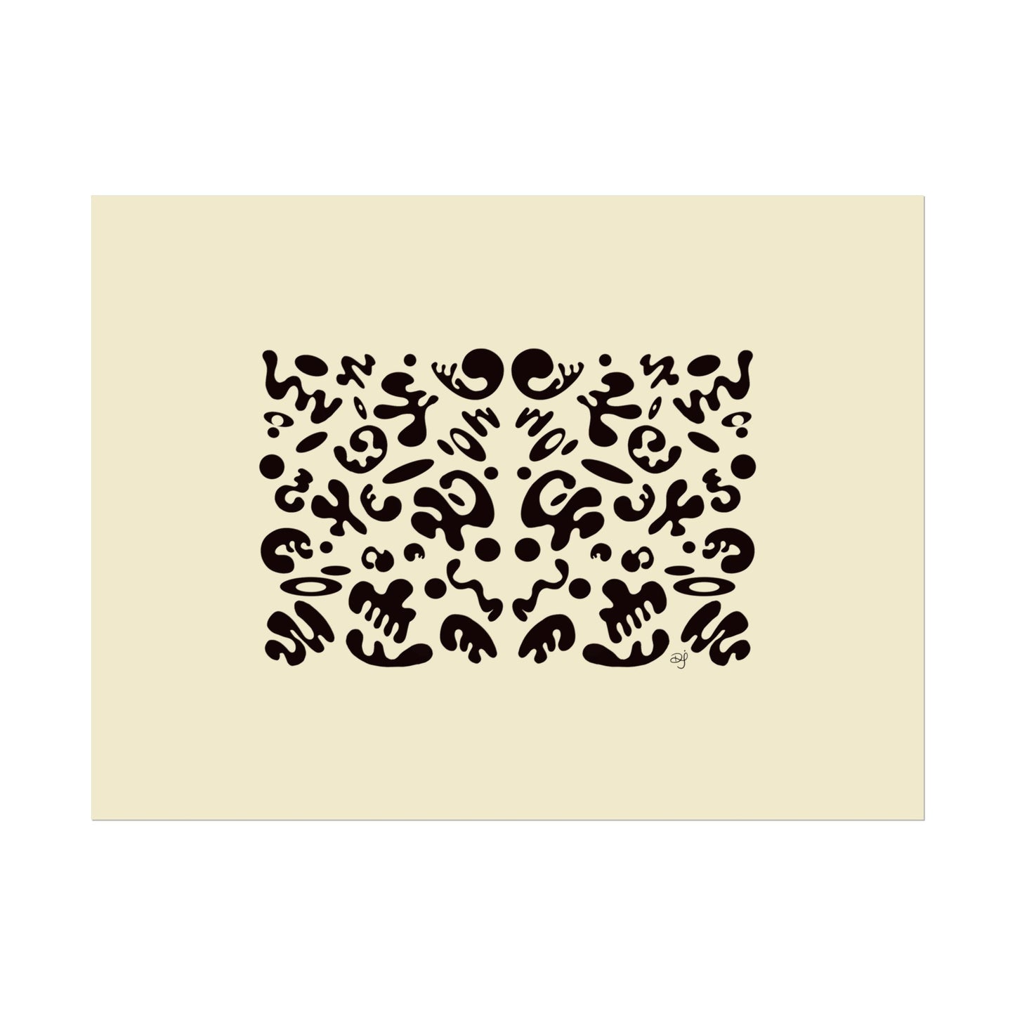 Mirror Work Rolled Poster (Landscape) - Blank Page