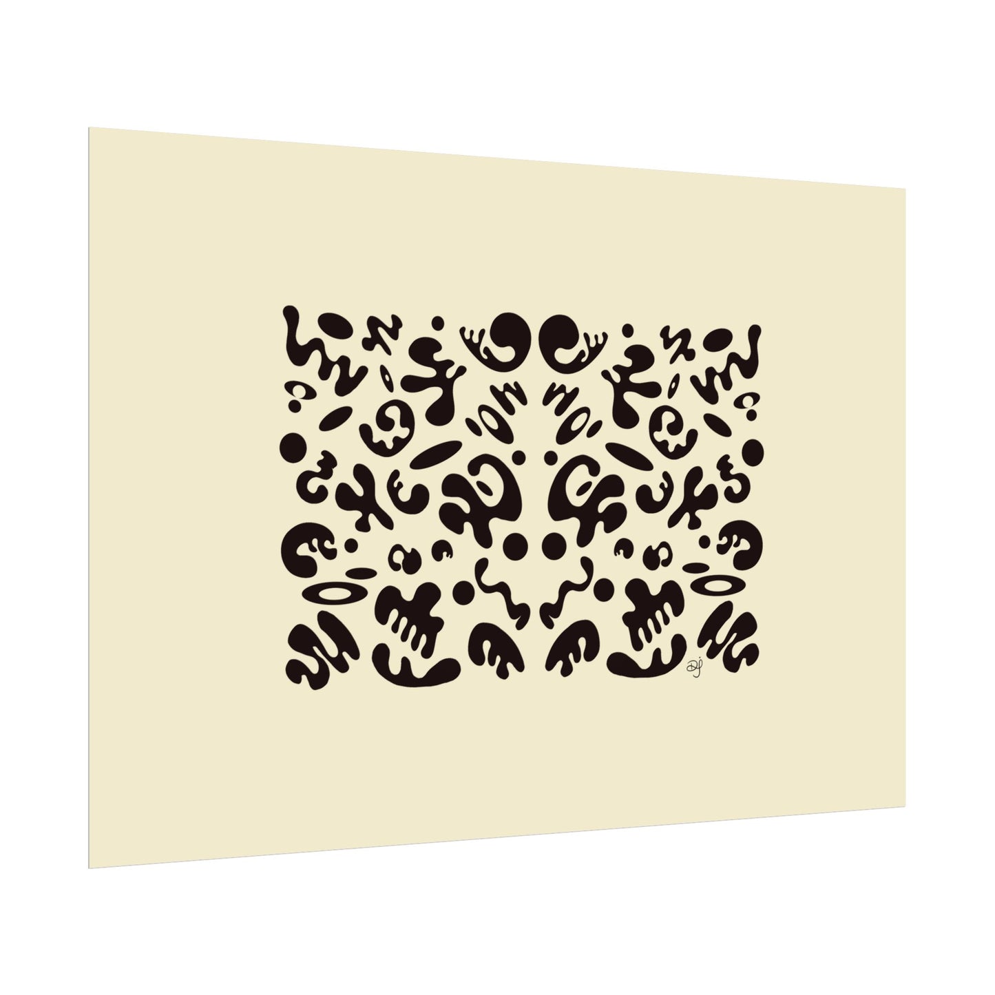 Mirror Work Rolled Poster (Landscape) - Blank Page