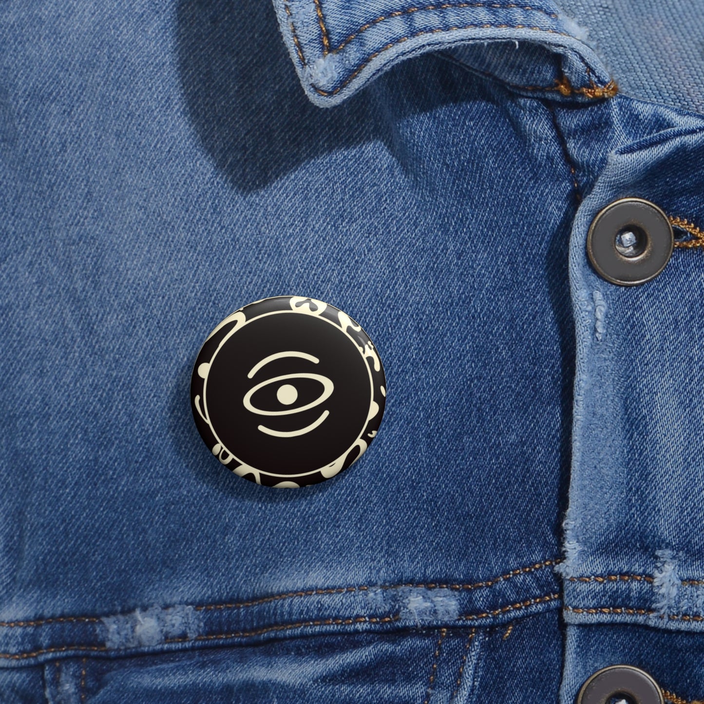 Adorn'd Logo Pin Button - Smoke Signal