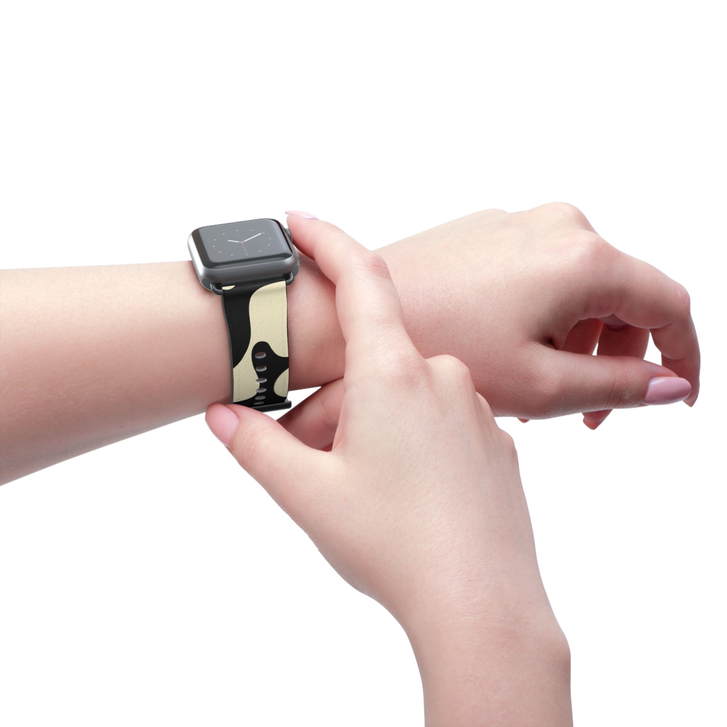 Pure Imagination Faux Leather Apple Watch Band - Smoke Signal