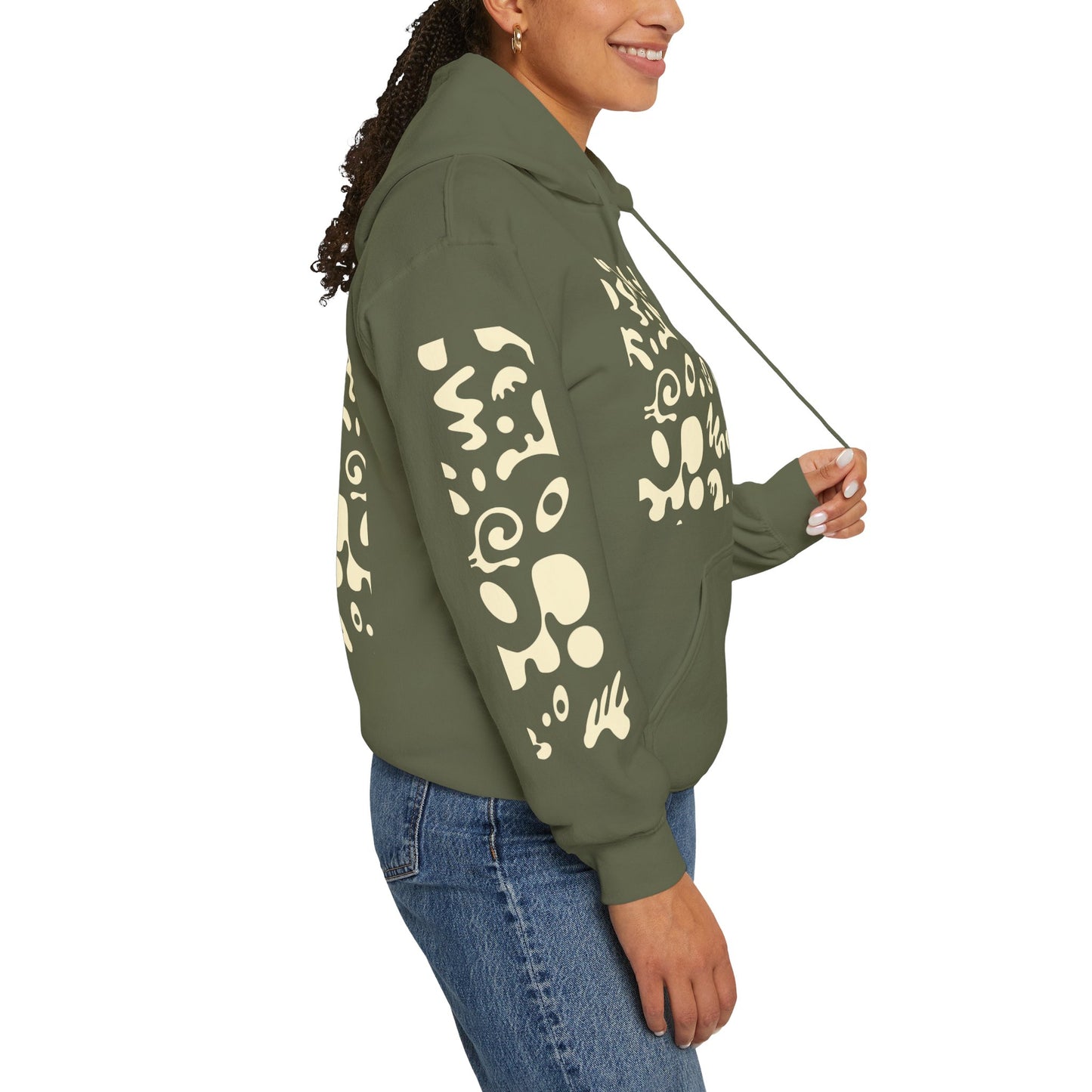 Mirror Work Unisex Heavy Blend™ Hooded Sweatshirt - Blank Page White Print
