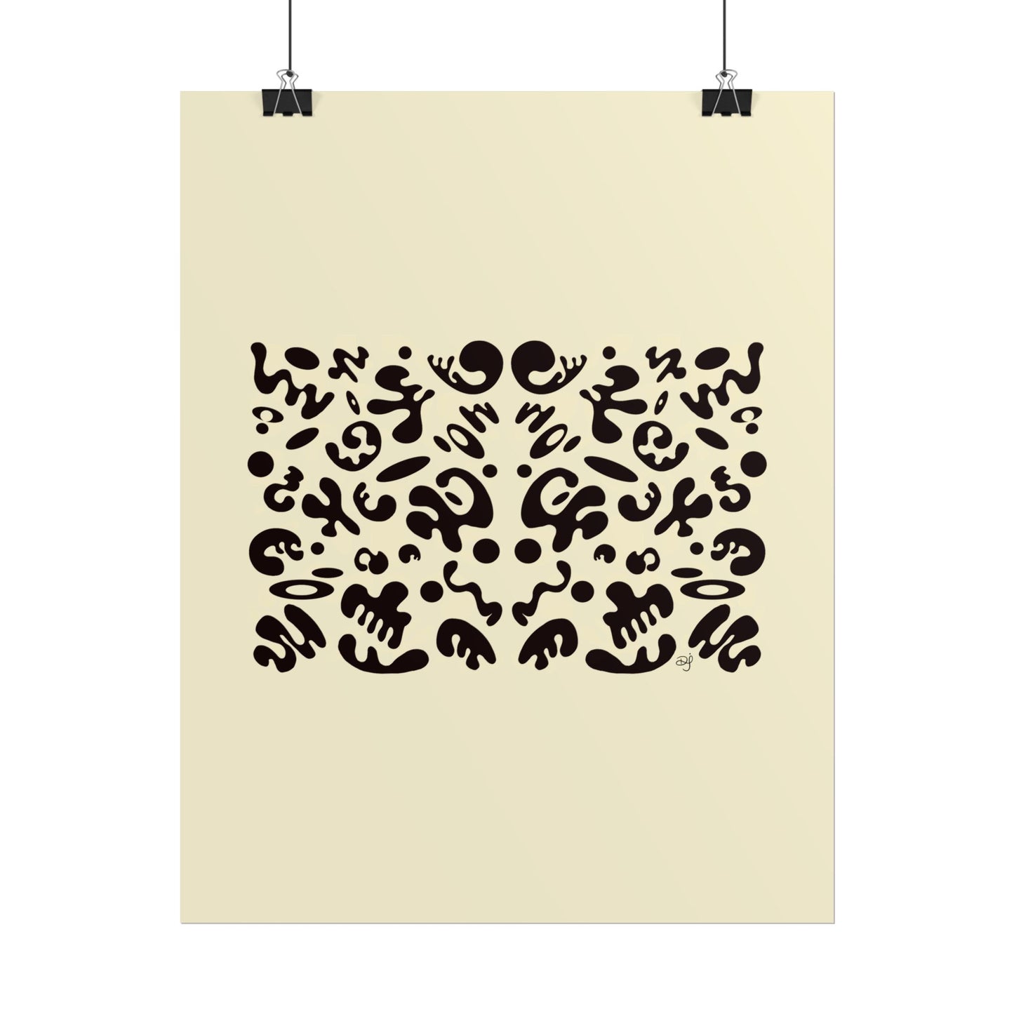Mirror Work Rolled Poster (Portrait) - Blank Page