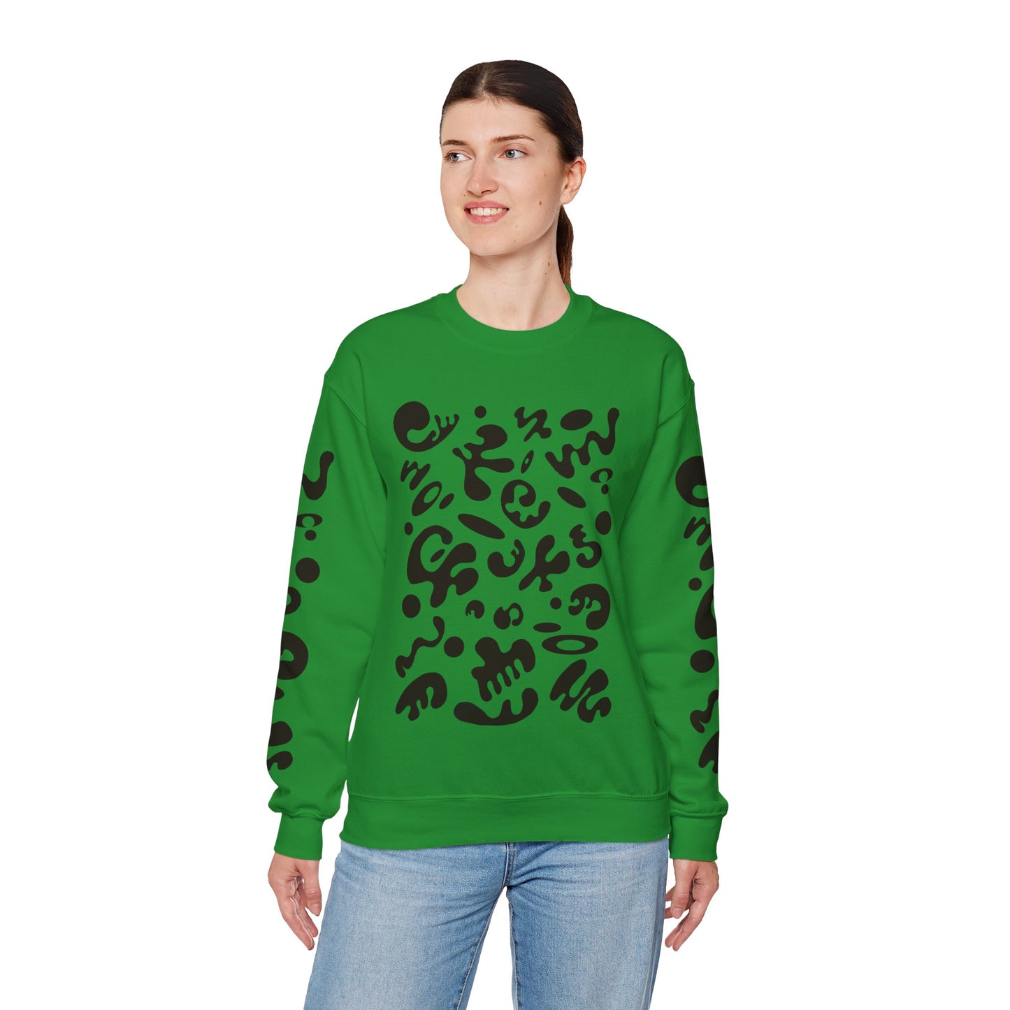 Pure Imagination Unisex Heavy Blend™ Crewneck Sweatshirt- Smoke Signal Black Print