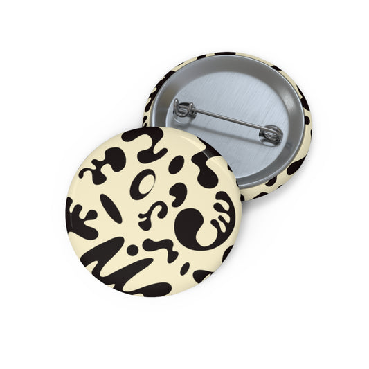 Pure Imagination Pin Button - Blank Page