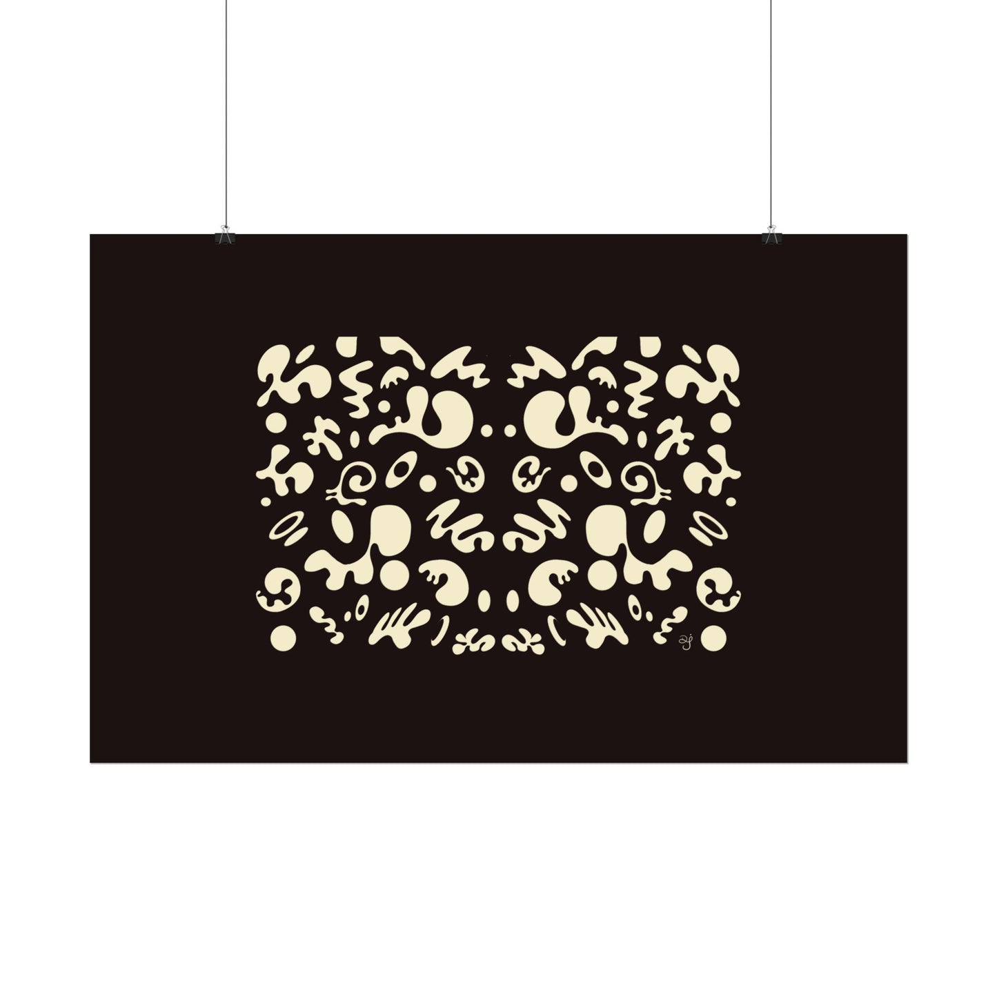 Mirror Work Rolled Poster (Landscape) - Smoke Signal