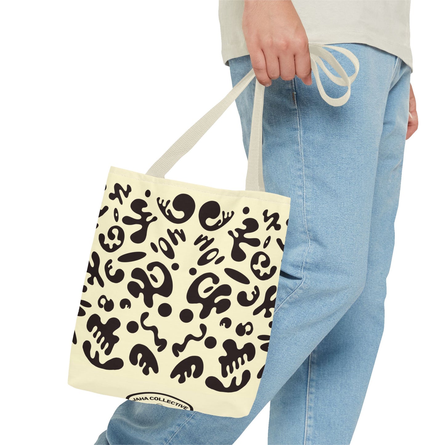 Mirror Work Colorful Tote Bag - Blank Page