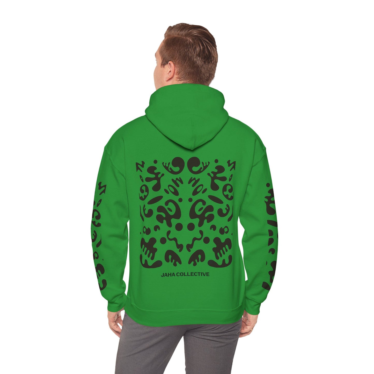 Mirror Work Unisex Heavy Blend™ Hooded Sweatshirt - Smoke Signal Black Print