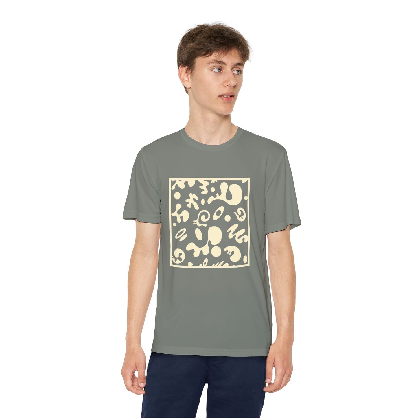 Adorn'd Youth Competitor Graphic Tee - Blank Page White