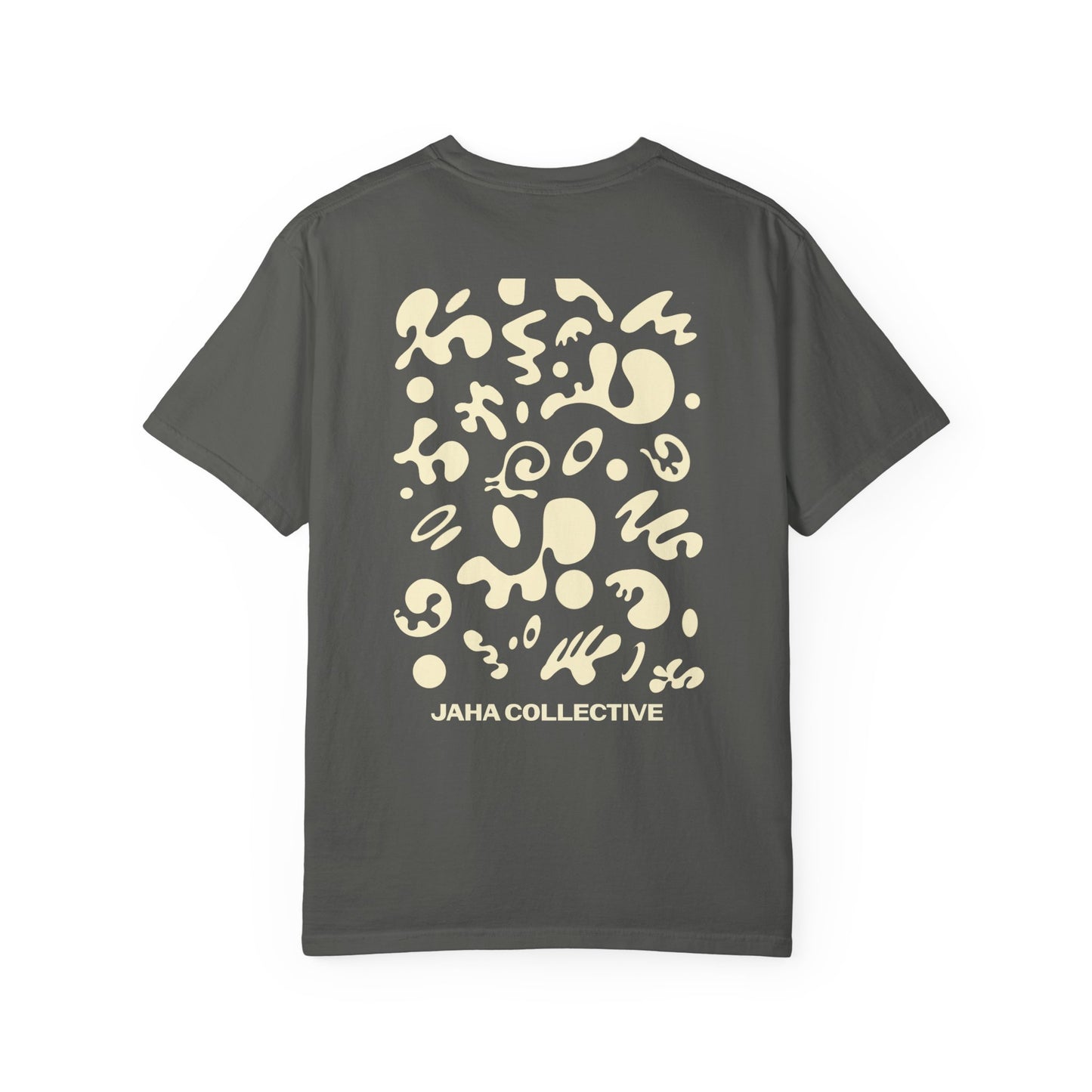 Pure Imagination Unisex Garment Dyed T-Shirt (Warm Neutrals) - Blank Page White Print