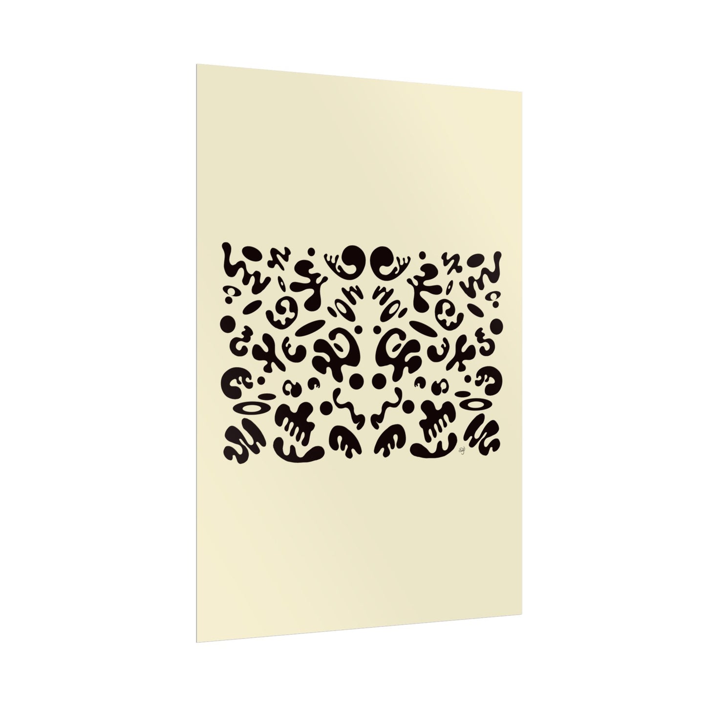 Mirror Work Rolled Poster (Portrait) - Blank Page