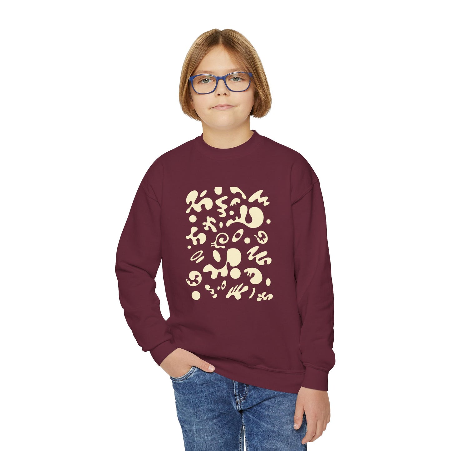 Bright Future Youth Crewneck Sweatshirt - Blank Page