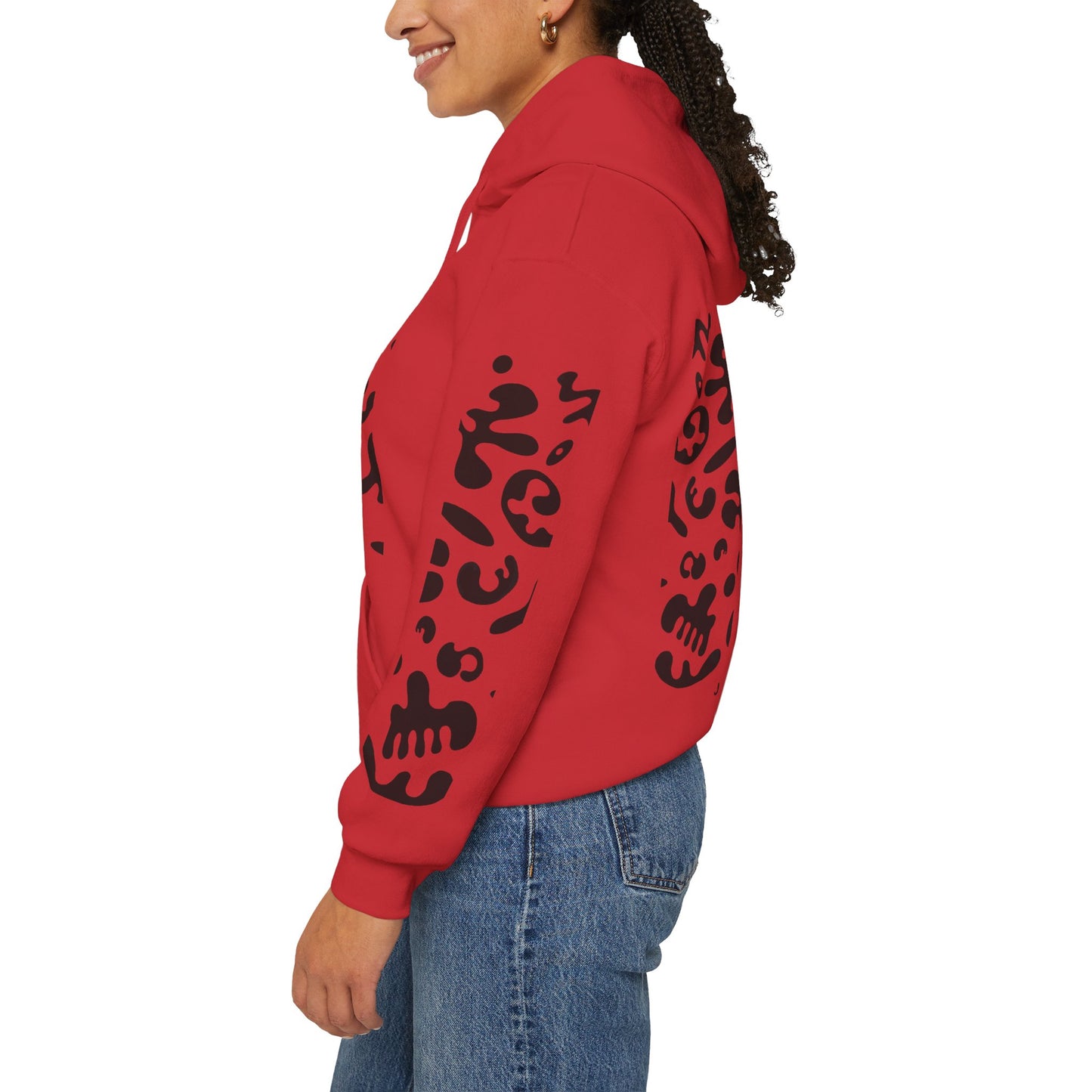 Mirror Work Unisex Heavy Blend™ Hooded Sweatshirt - Smoke Signal Black Print