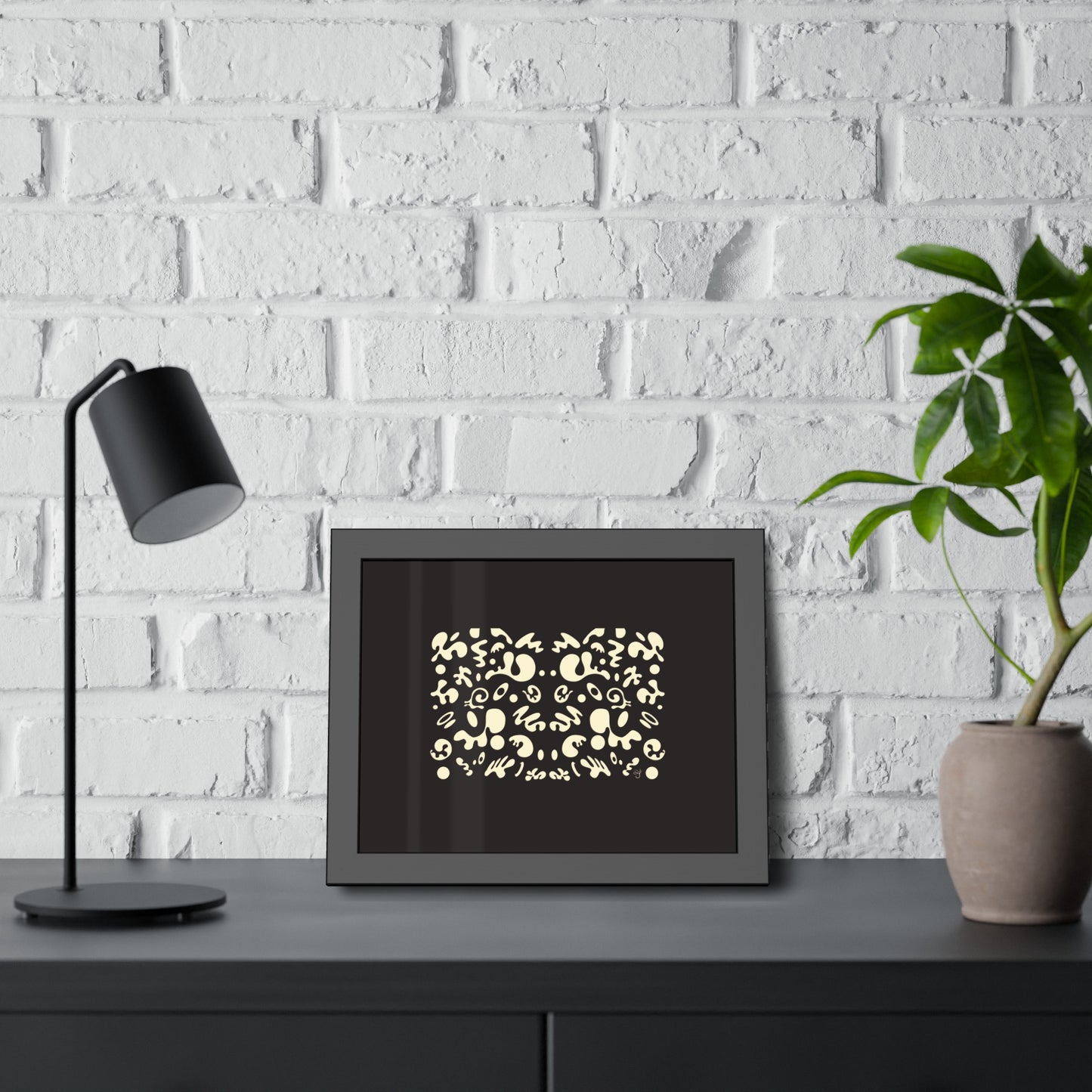 Mirror Work Framed Rolled Poster - Smoke Signal