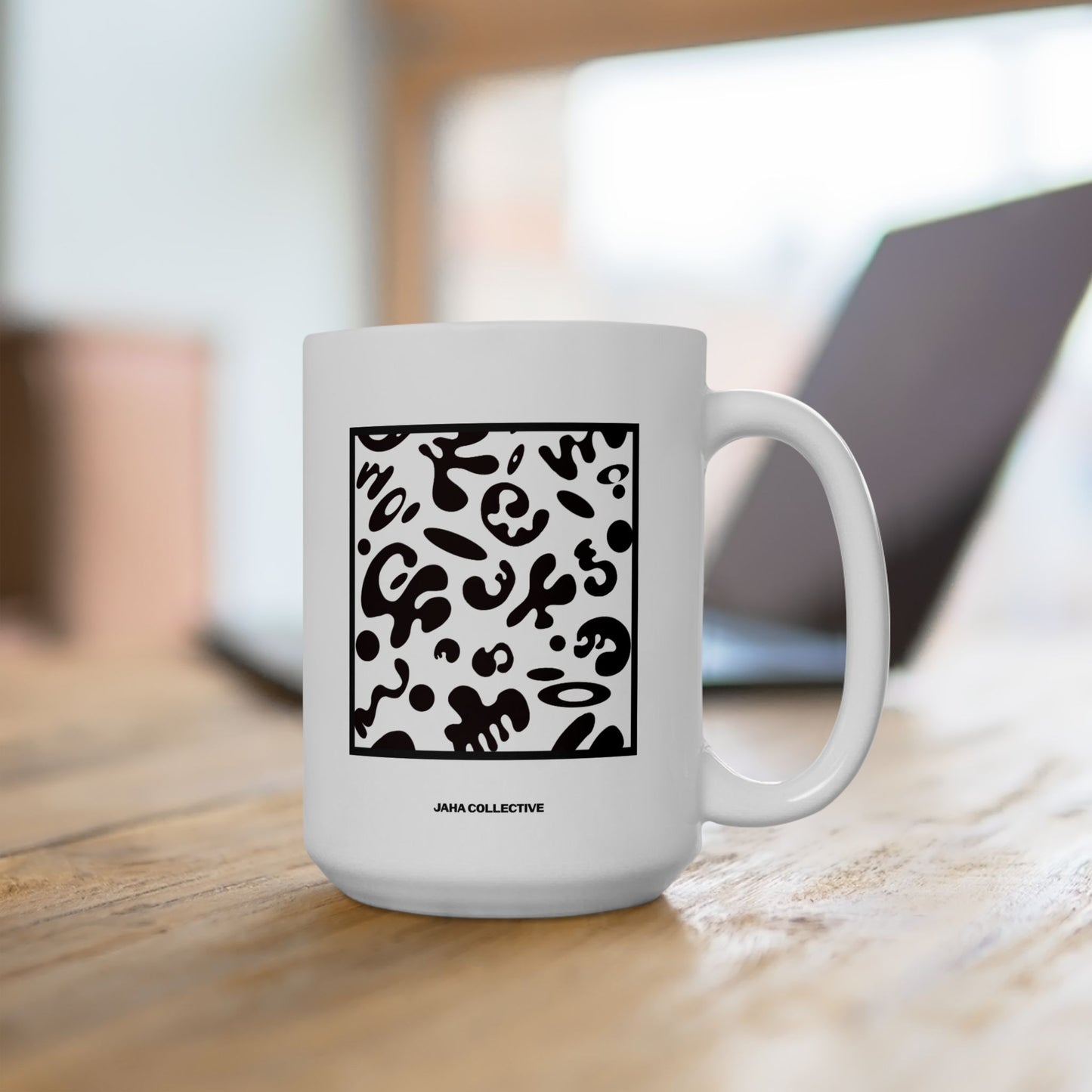 Adorn'd Minimalist Square White Ceramic Mug