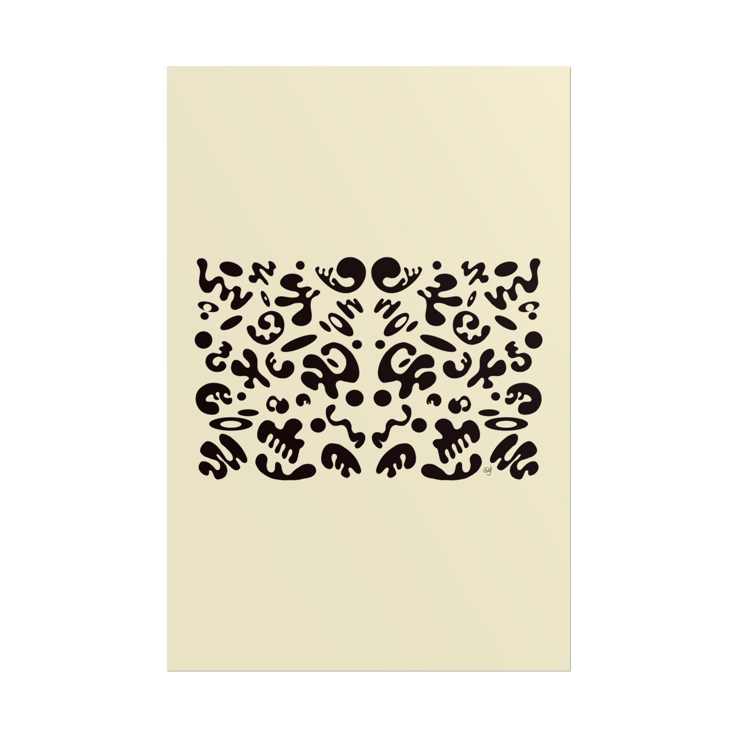 Mirror Work Rolled Poster (Portrait) - Blank Page