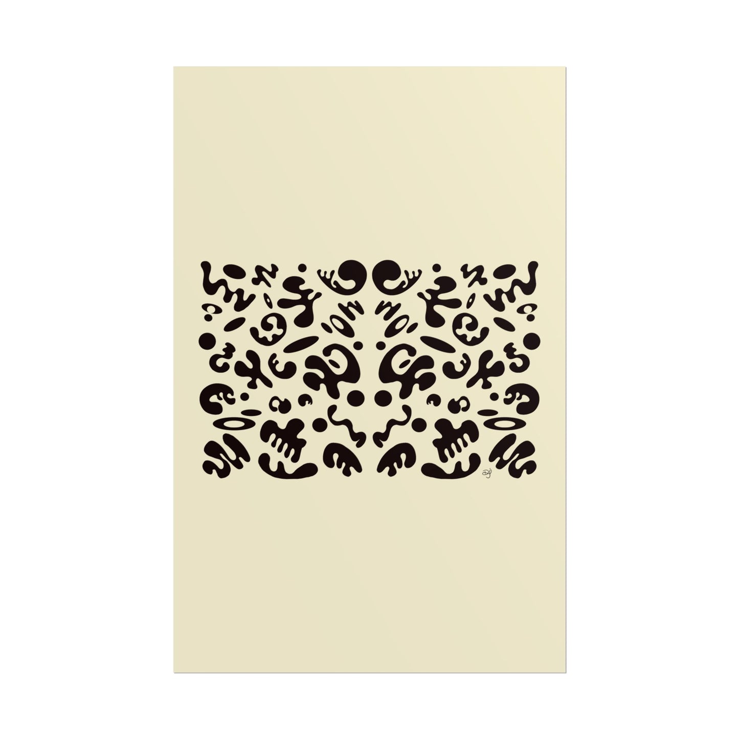 Mirror Work Rolled Poster (Portrait) - Blank Page