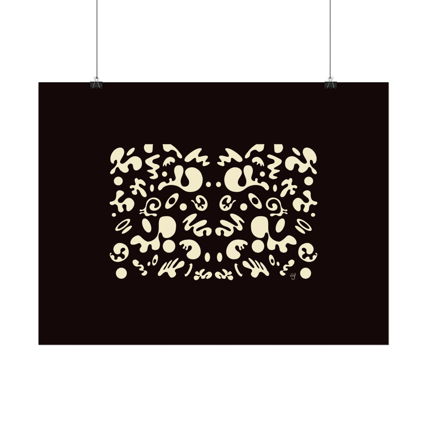 Mirror Work Rolled Poster (Landscape) - Smoke Signal