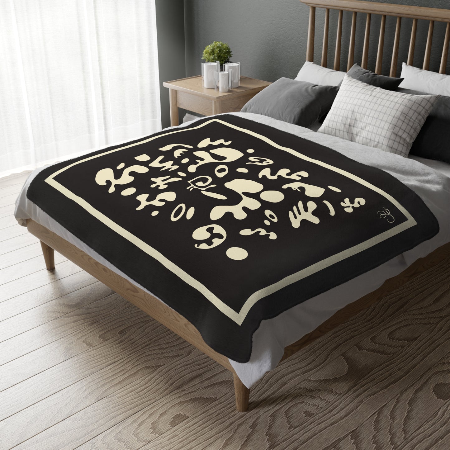 Deep Dream Velveteen Microfiber Blanket (Two-sided print) - Smoke Signal