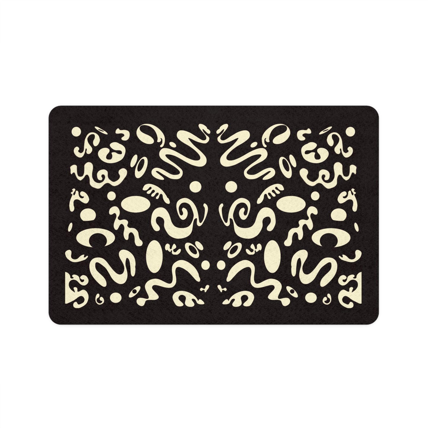 Mirror Work Non-Slip Pet Feeding Mat - Smoke Signal